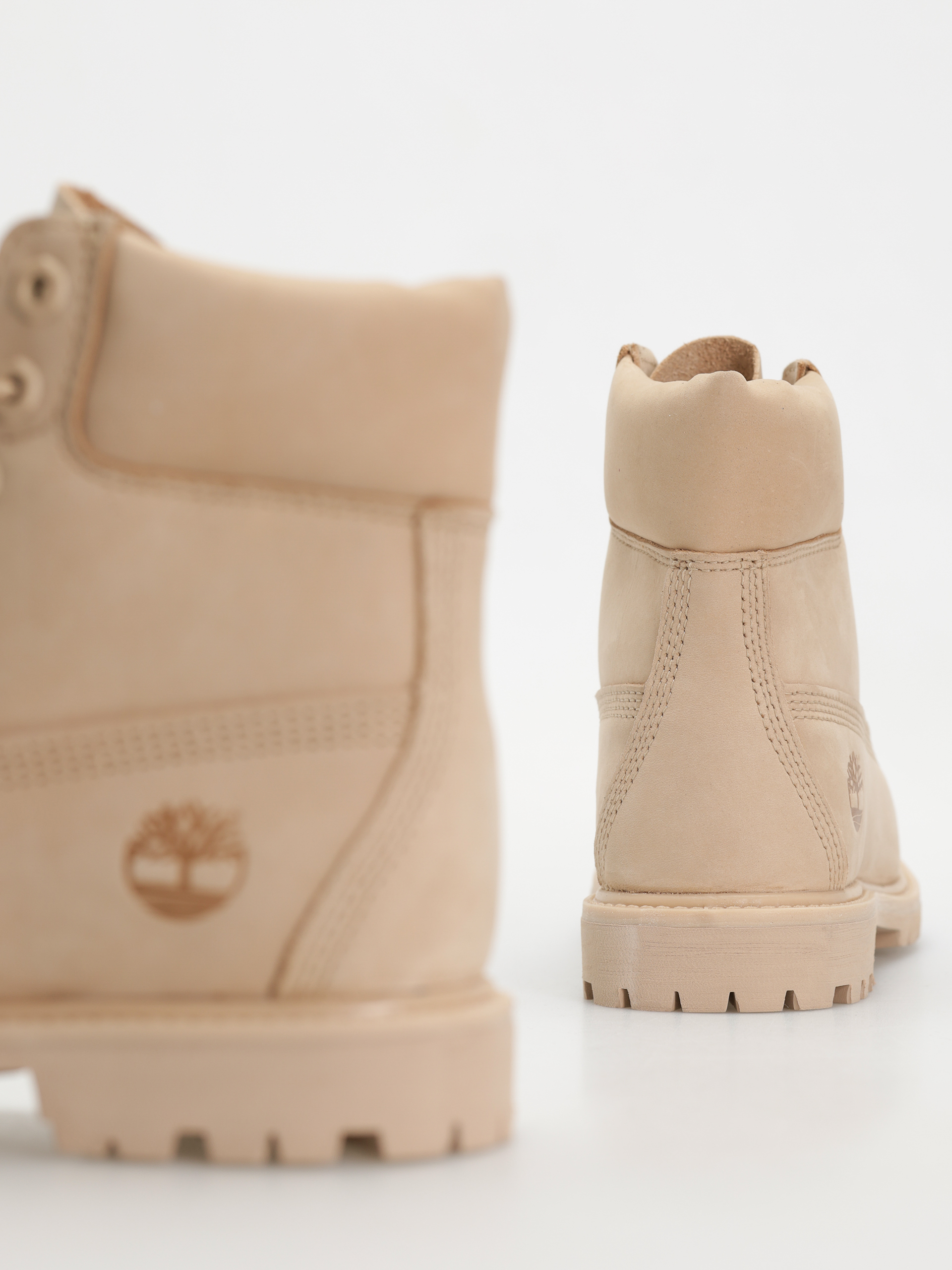 Зимове взуття Timberland Premium 6 Inch Lace Up Waterproof Wmn (light beige nubuck)
