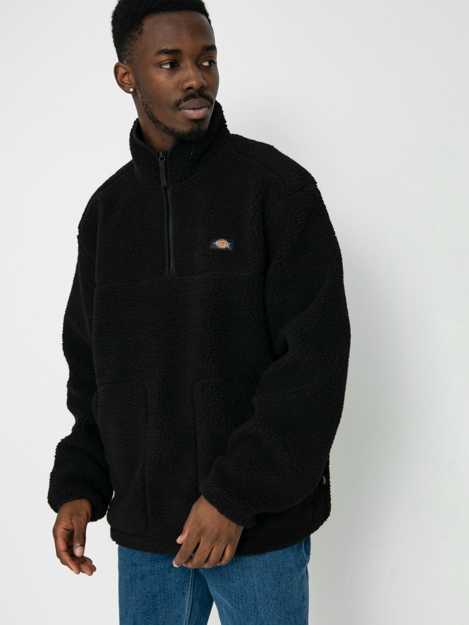 Чоловічий Флісовий светр Dickies Mount Hope Quarter Zip (black)