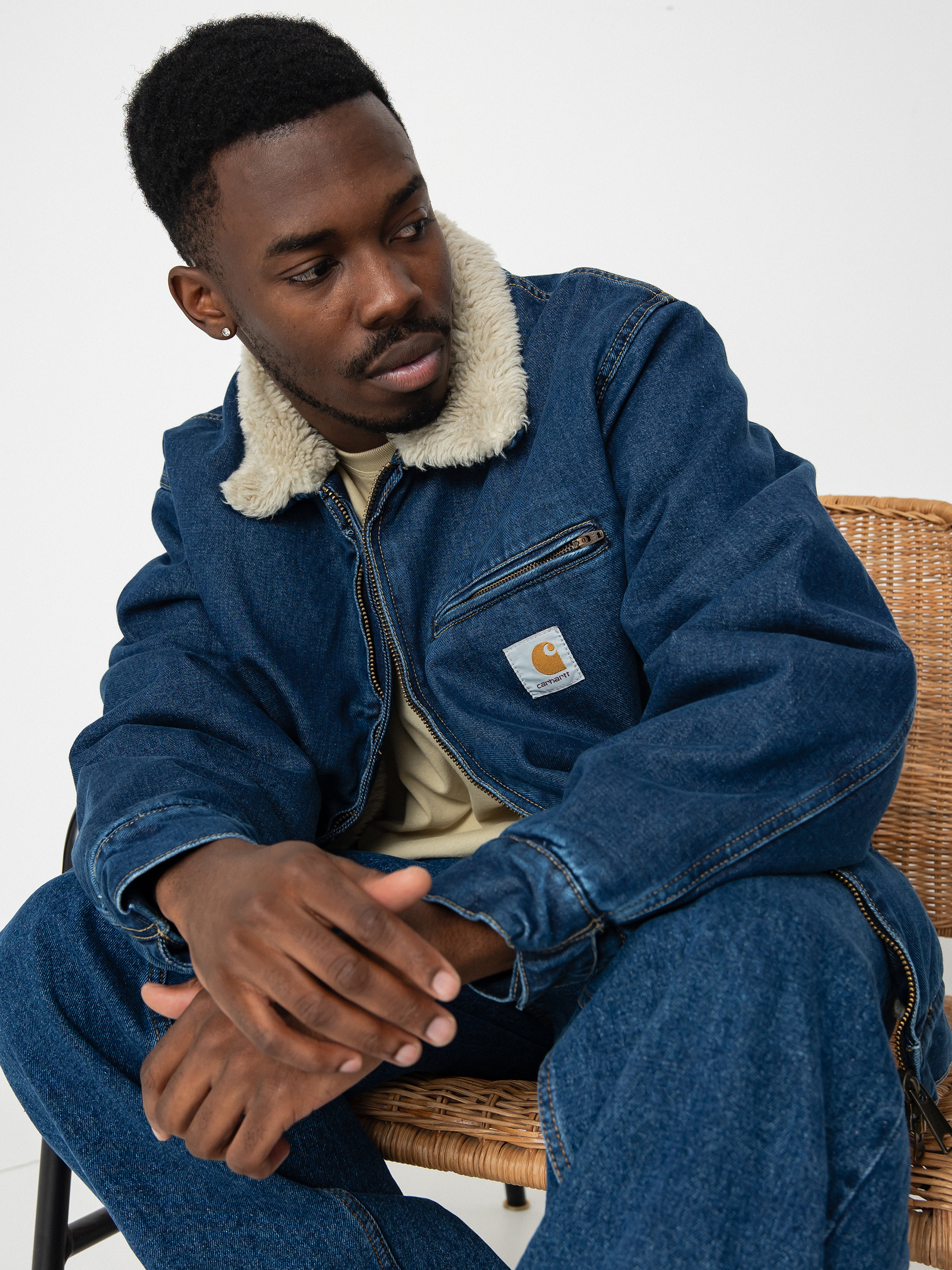 Куртка Carhartt WIP Herald - темно синій (blue/wall)