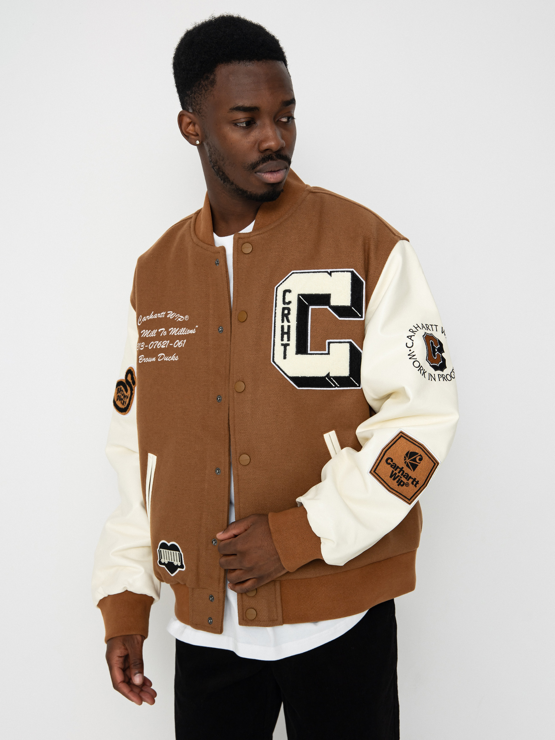 Куртка Carhartt WIP Brown Ducks Bomber - коричневий (hamilton