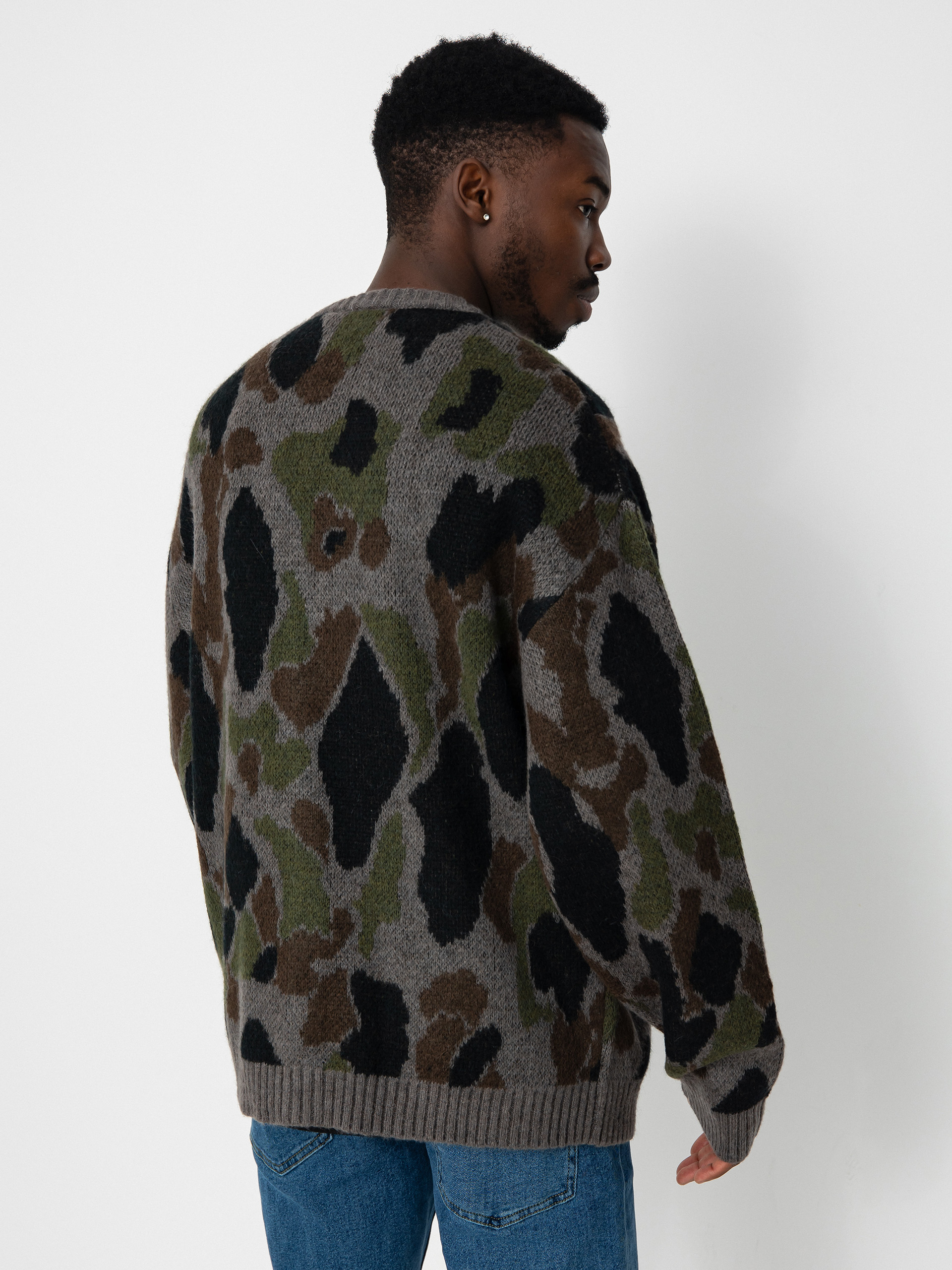 Светр Carhartt WIP Merton Cardigan (camo duck jacquard/grey)