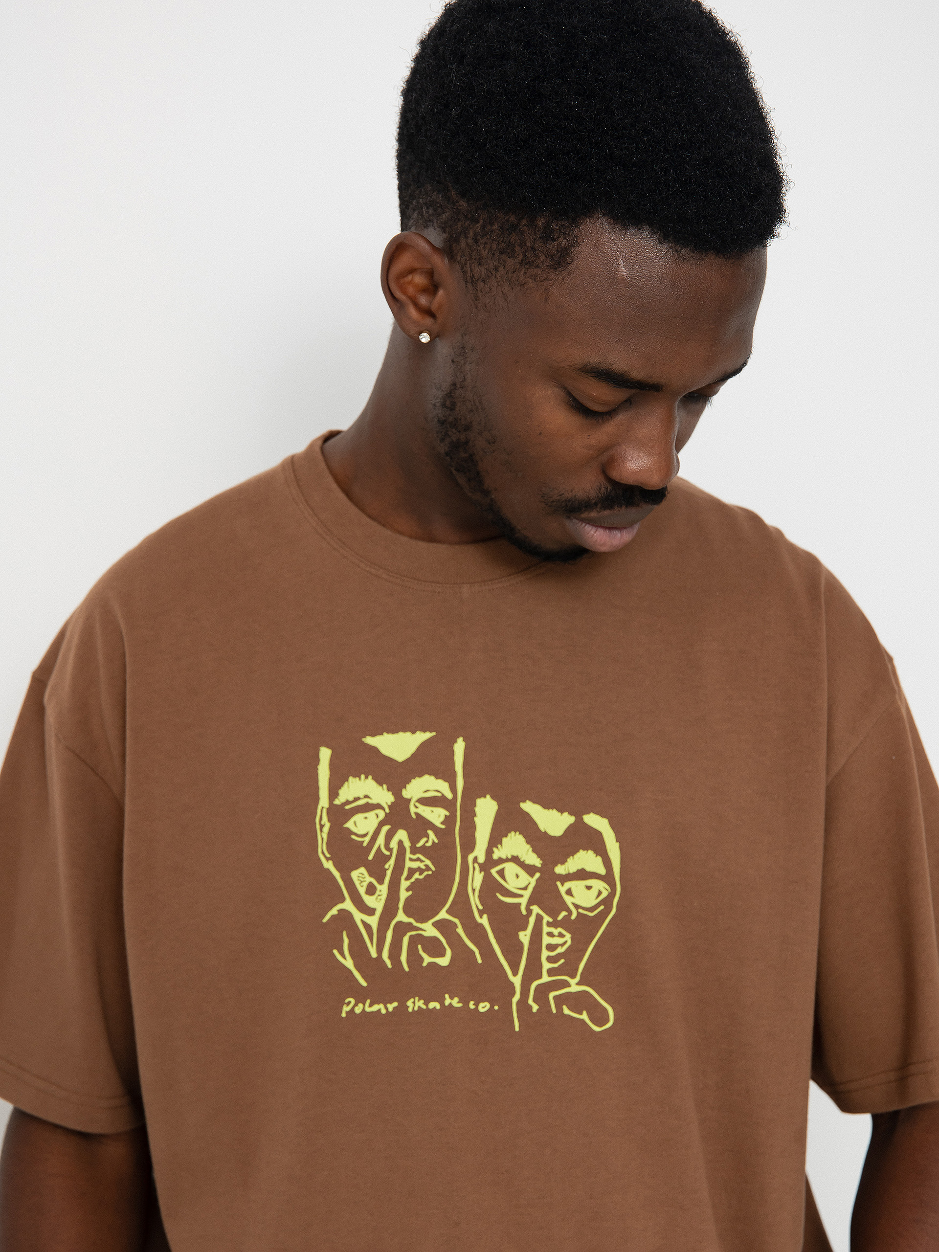 Футболка Polar Skate Boogers (walnut)