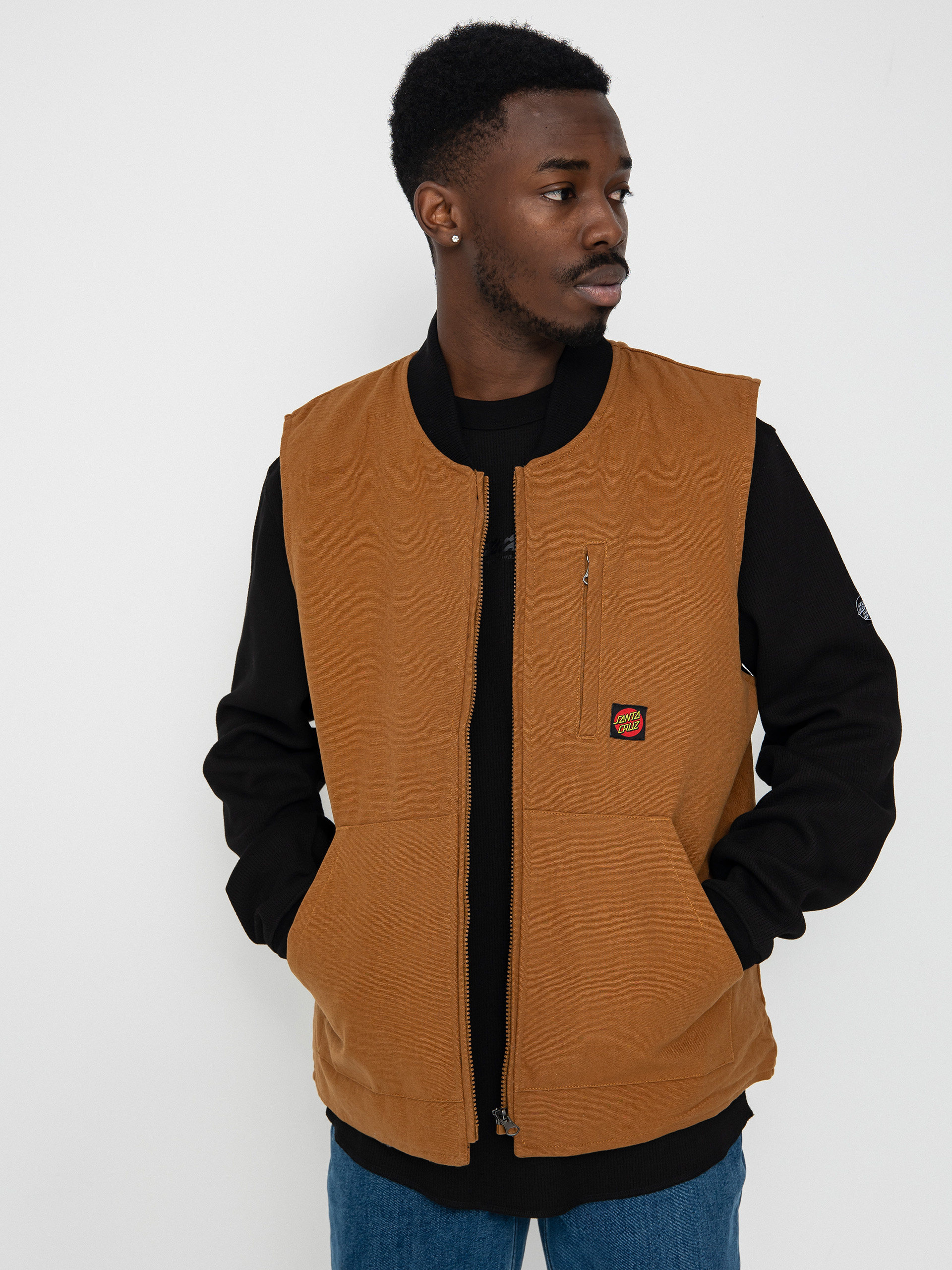 Безрукавка Santa Cruz Classic Label Vest (biscuit)