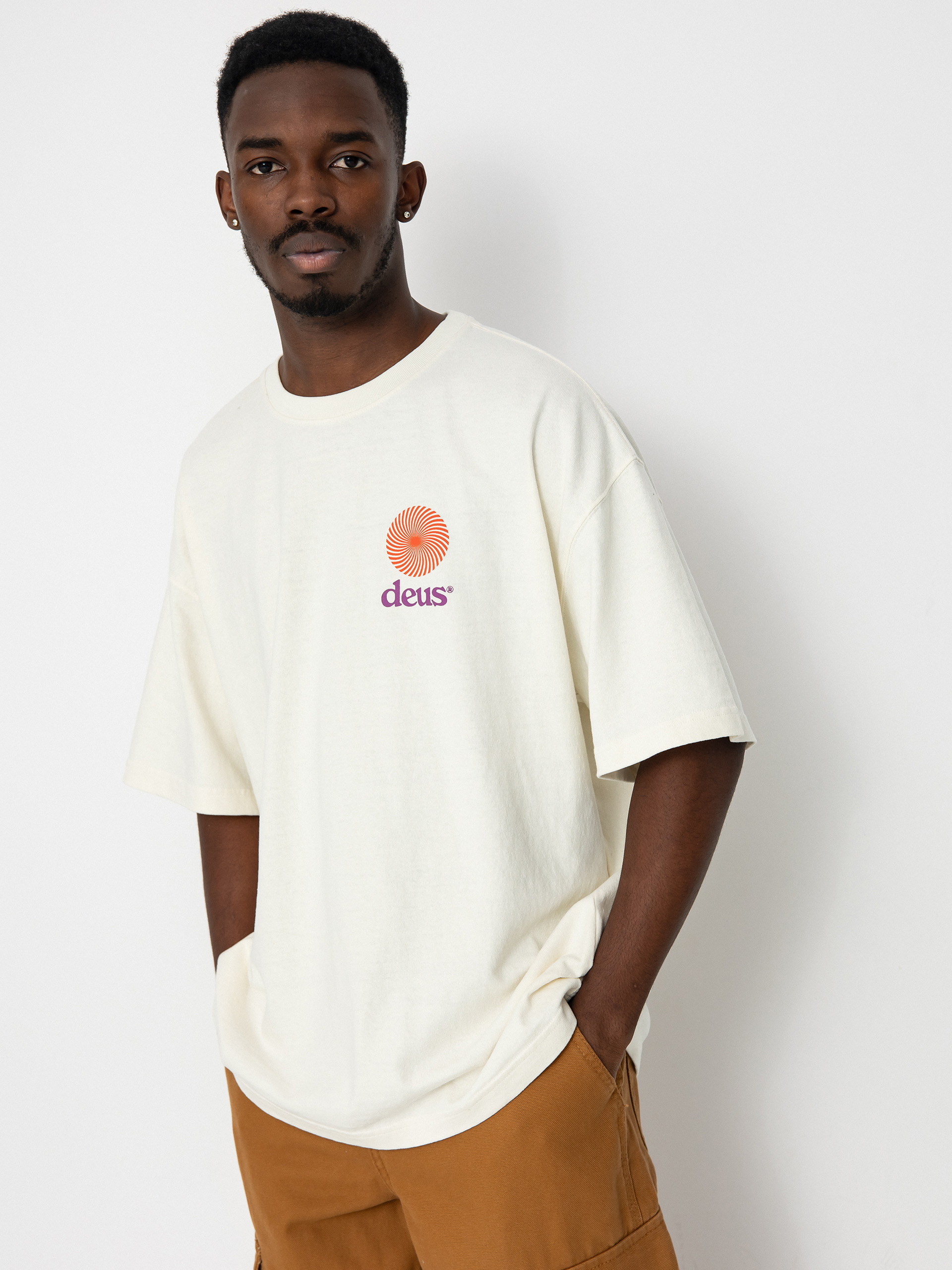 Футболка Deus Ex Machina Strata (vintage white)