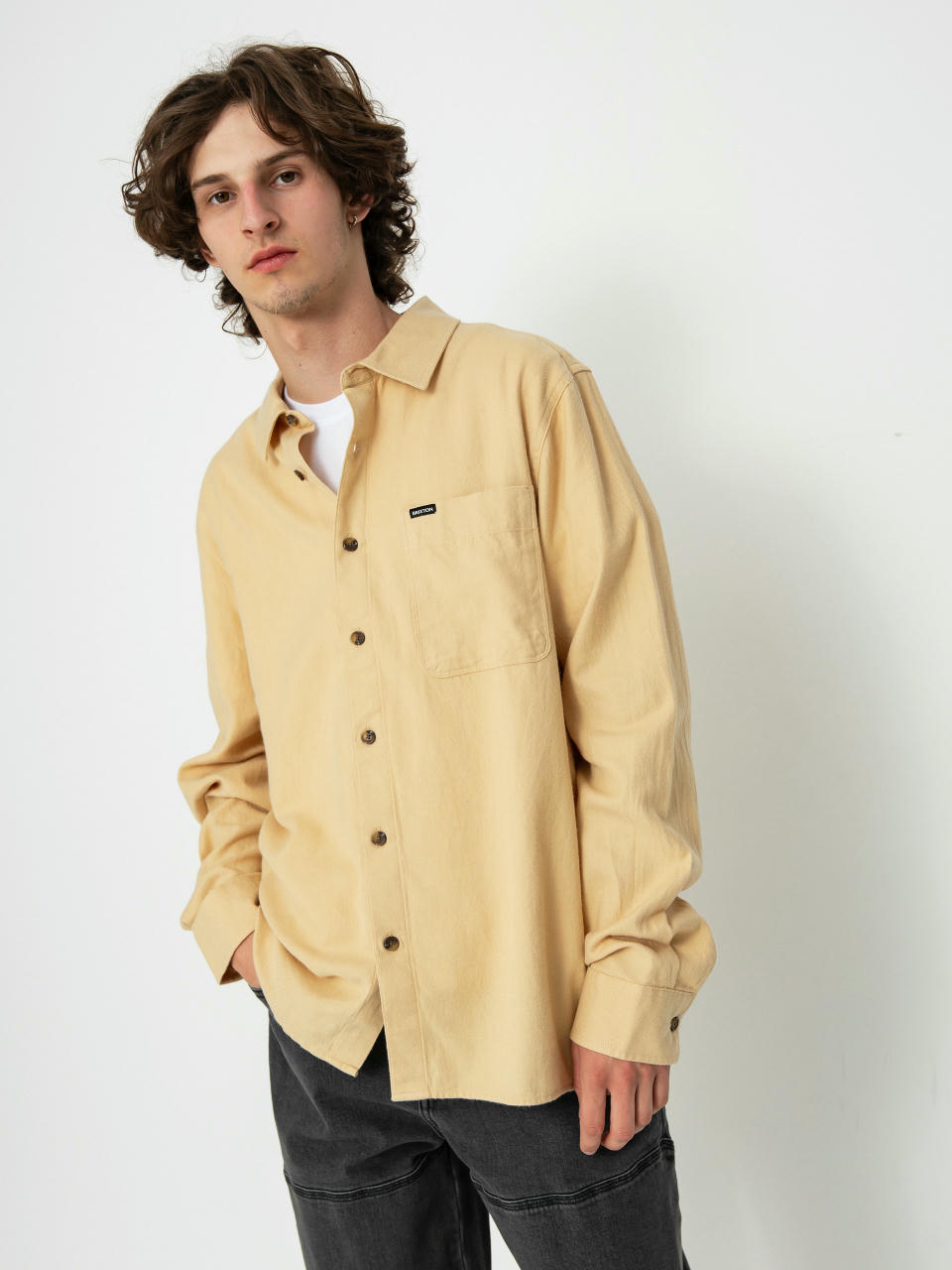 Сорочка Brixton Hasting Lw Flannel (wheat)