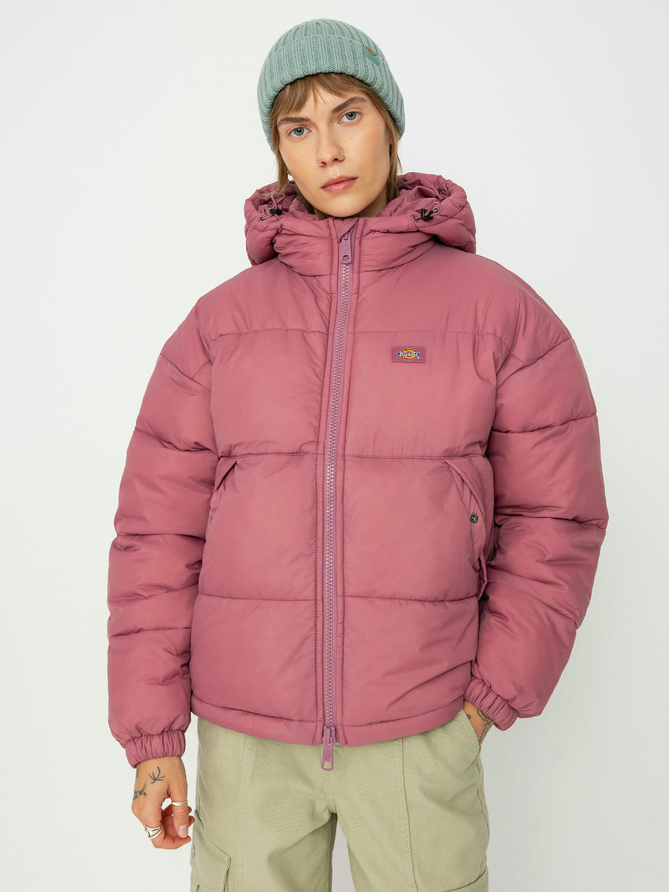 Куртка Dickies Alatna Oversized Puffer Wmn (mellow mauve)