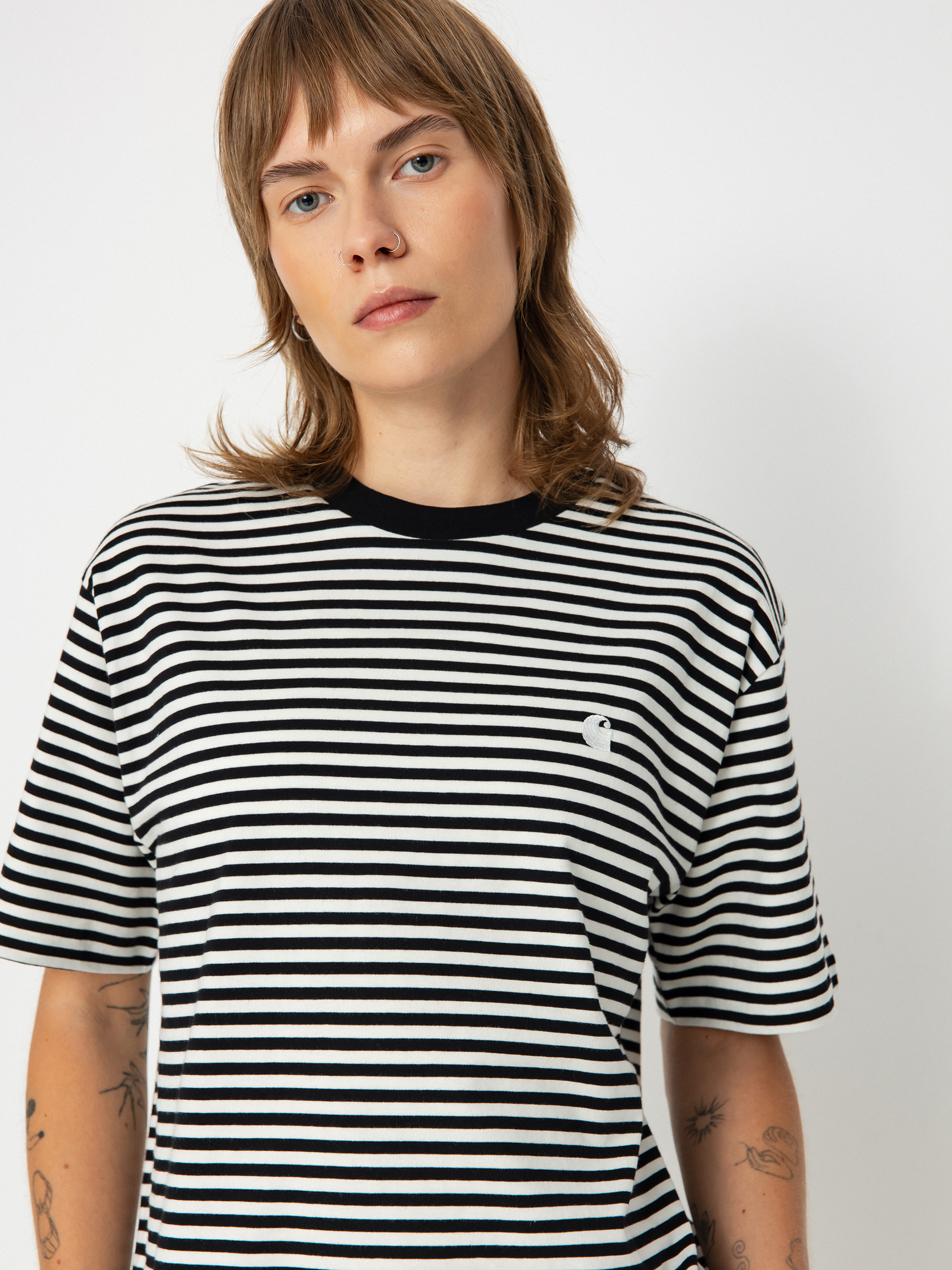 Футболка Carhartt WIP Verner Wmn (verner stripe/black/wax)