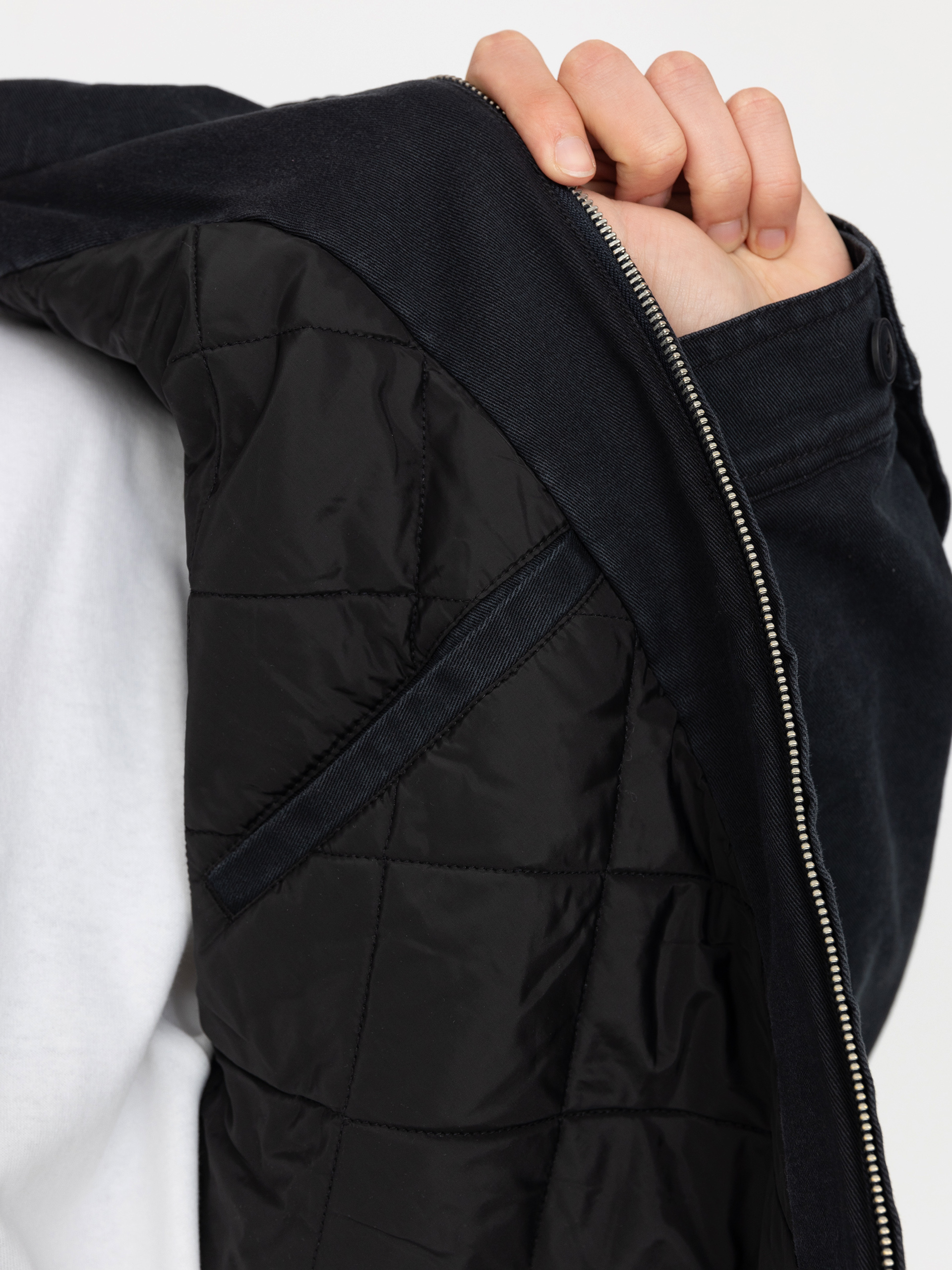 Куртка OBEY Head Jazz Zip Up (digital black faded wash)