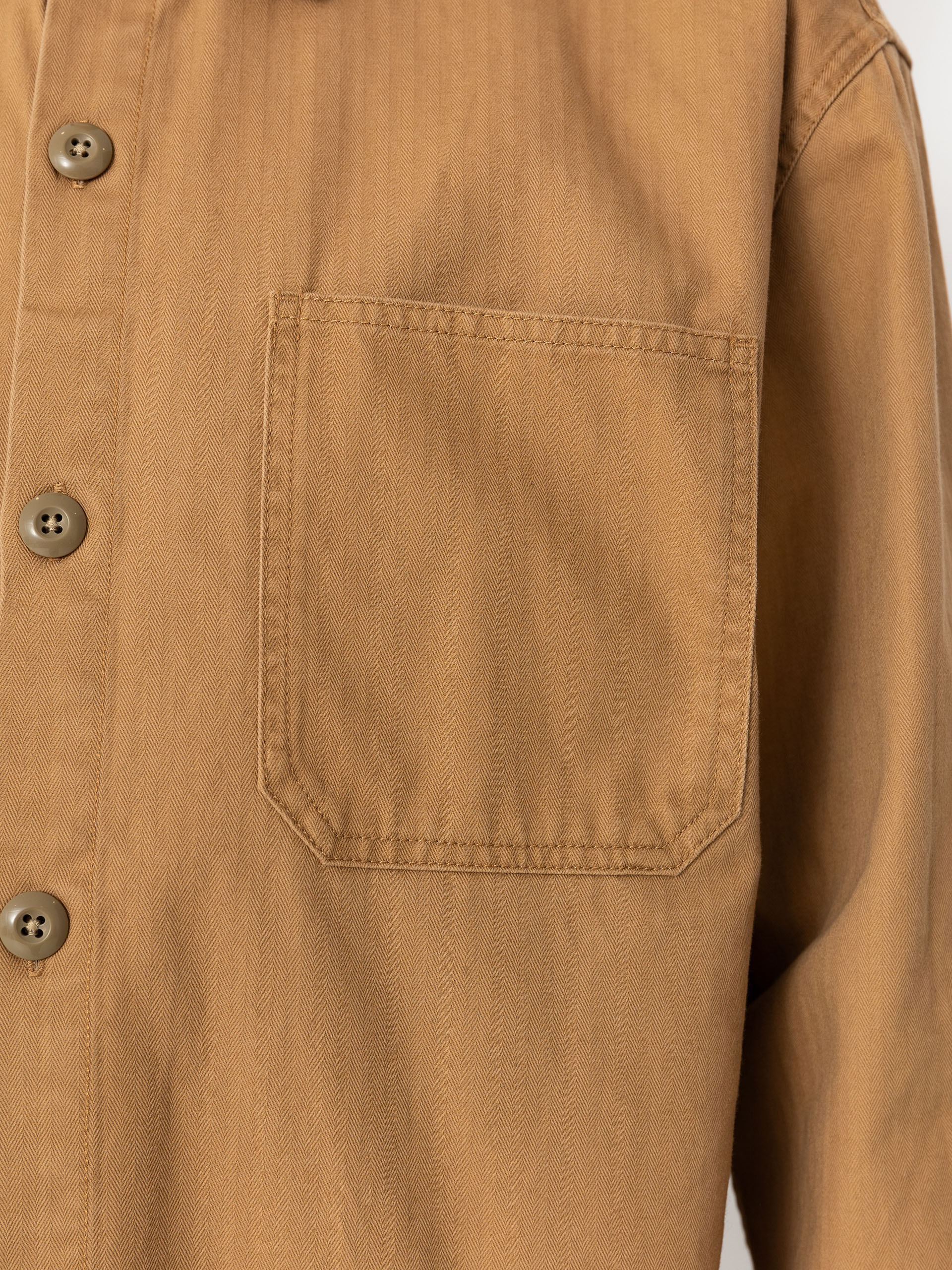 Сорочка Brixton Selden Overshirt (tobacco brown worn wash)