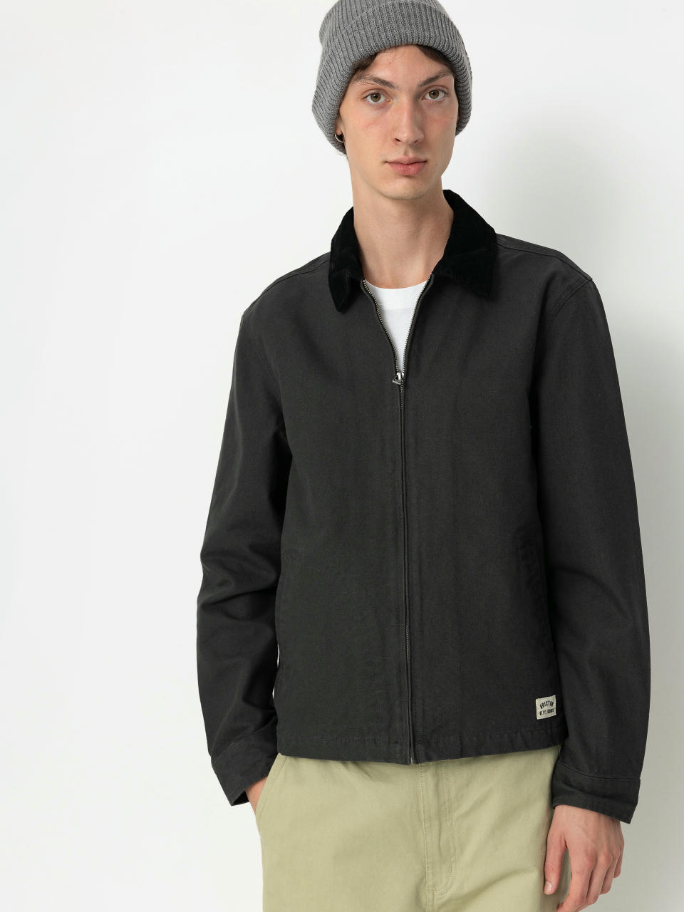 Куртка Brixton Mechanic Garage Zip (washed black)