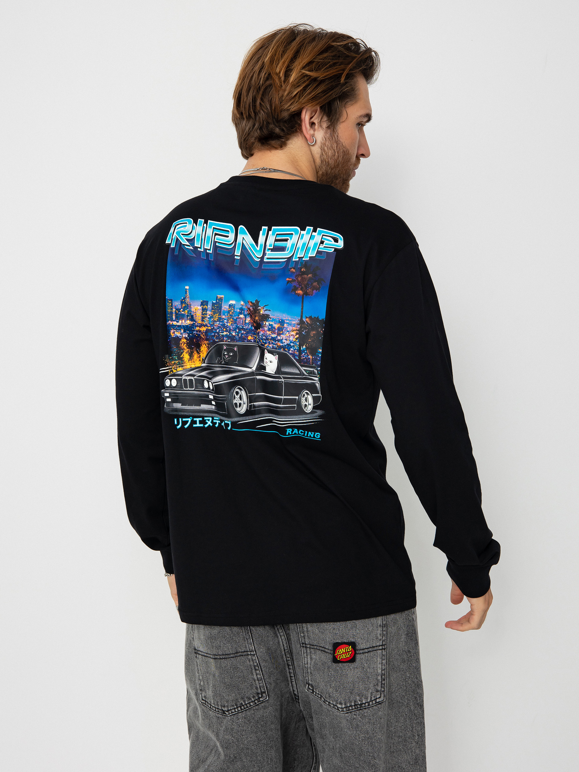 Лонгслів RipNDip Vroom Vroom (black)