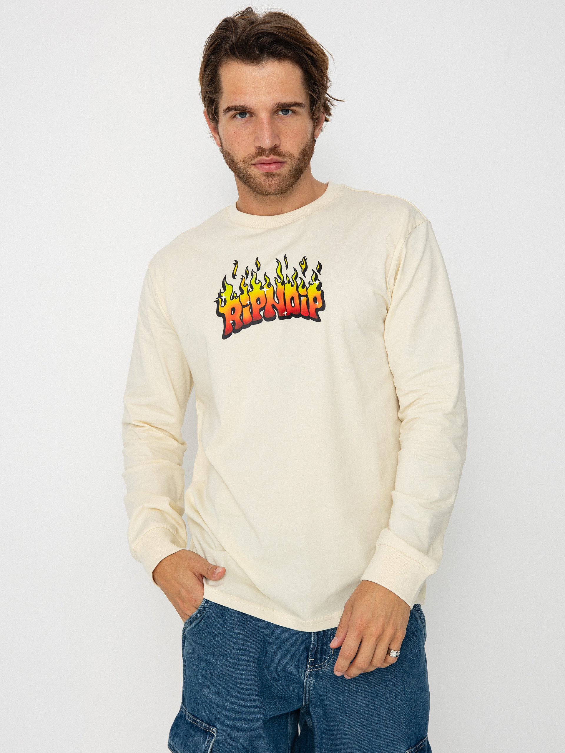 Лонгслів RipNDip Scary Cute (natural)
