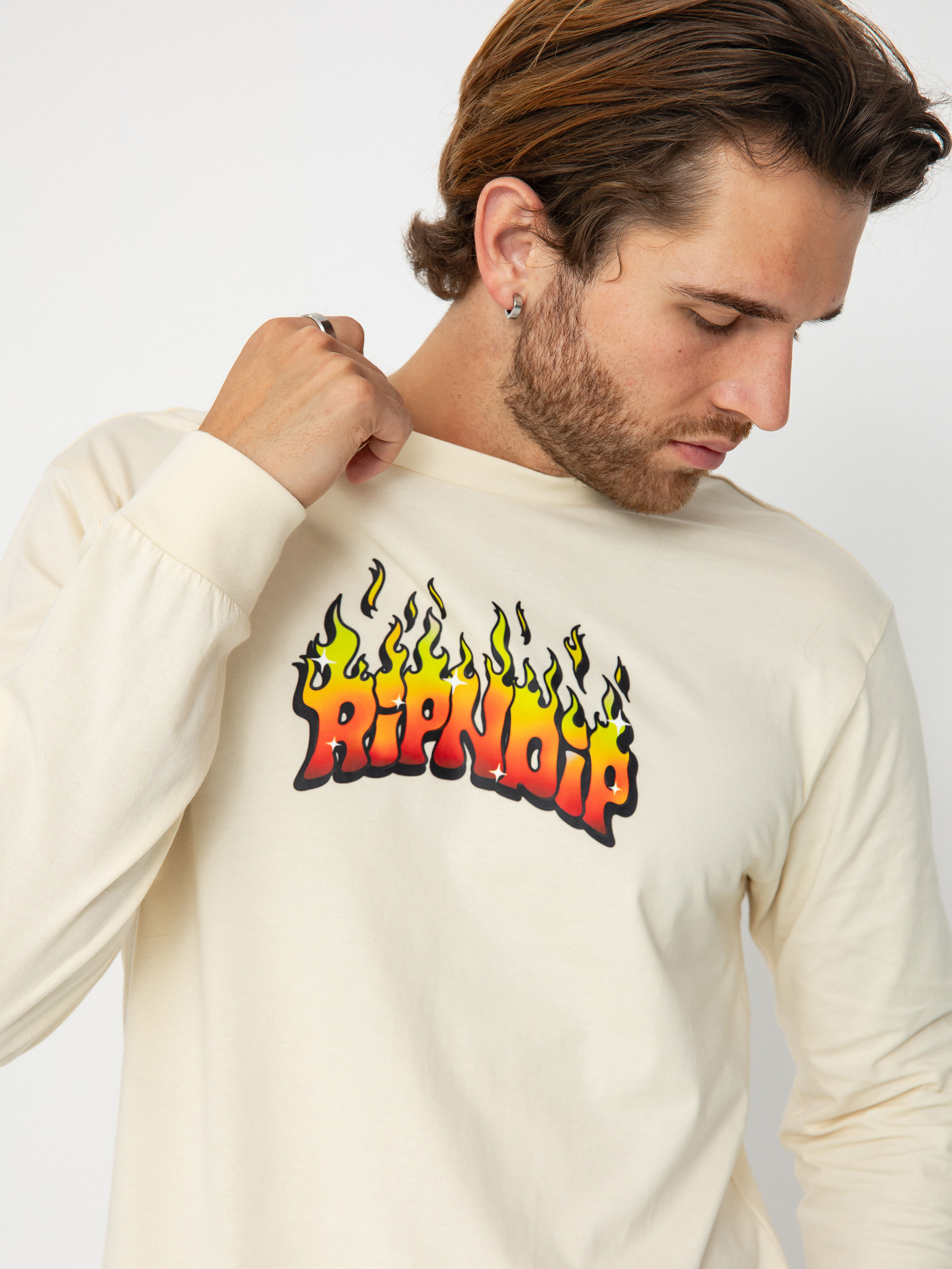 Лонгслів RipNDip Scary Cute (natural)