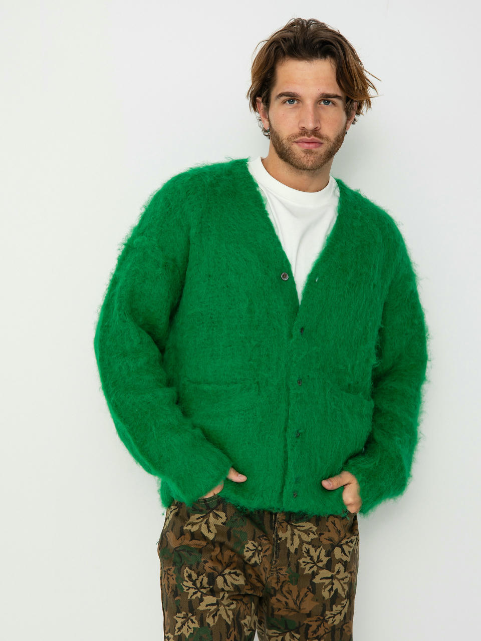 Светр OBEY Patron Cardigan (bright green)