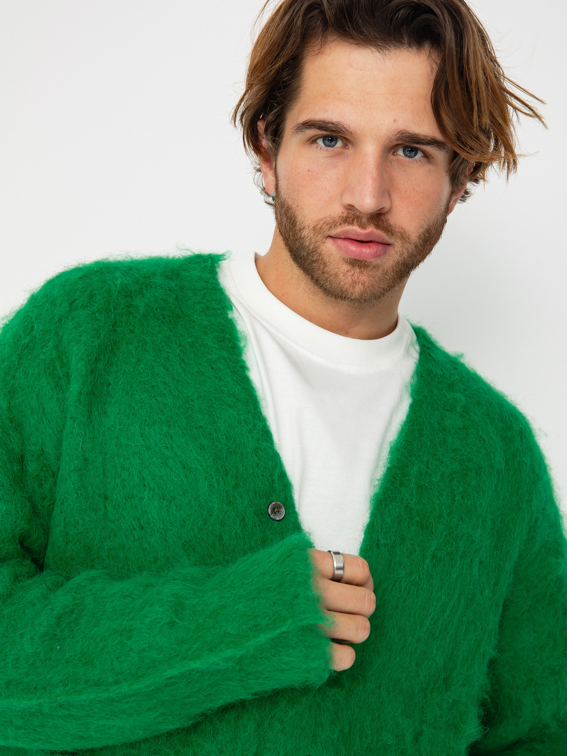 Светр OBEY Patron Cardigan (bright green)