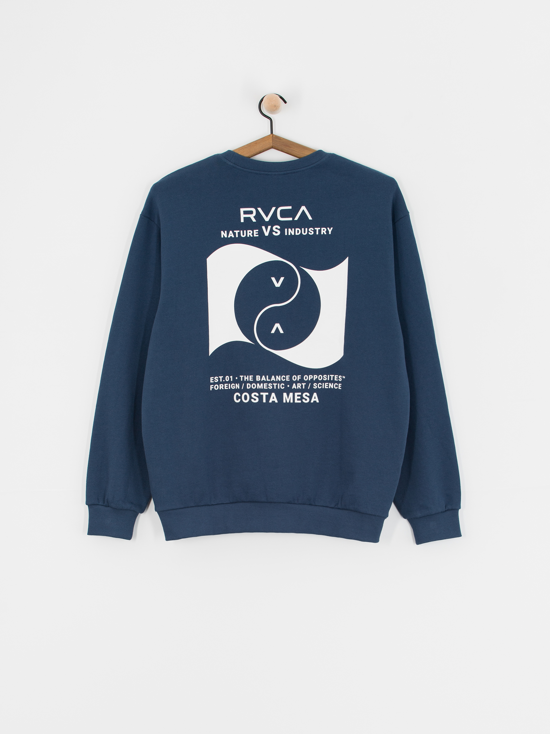 Світшот RVCA Balance Banner Crew (army blue)
