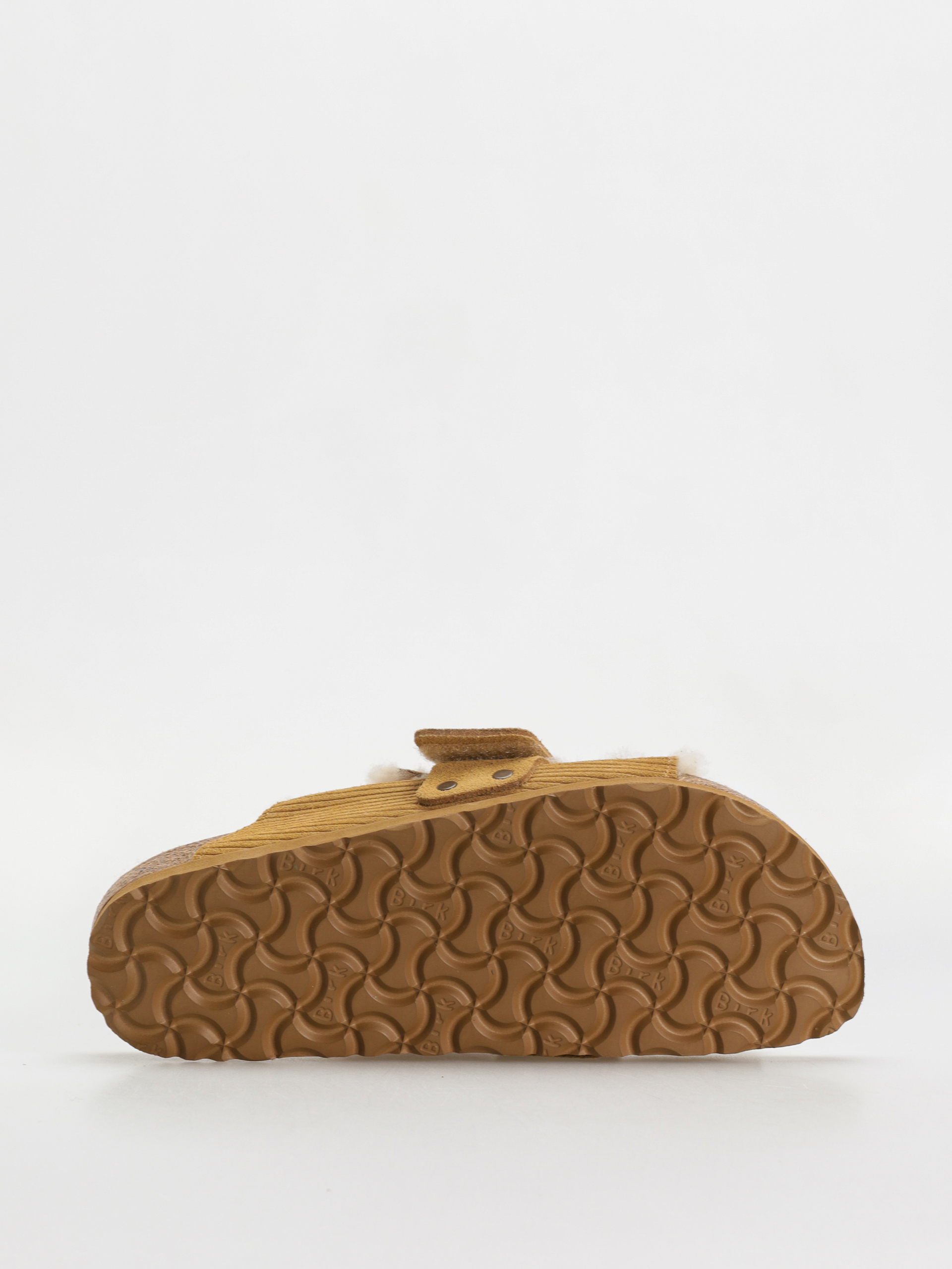 Шльопанці Birkenstock Kyoto Shearling Suede Leather Fur Narrow Wmn (corduroy cork brown)