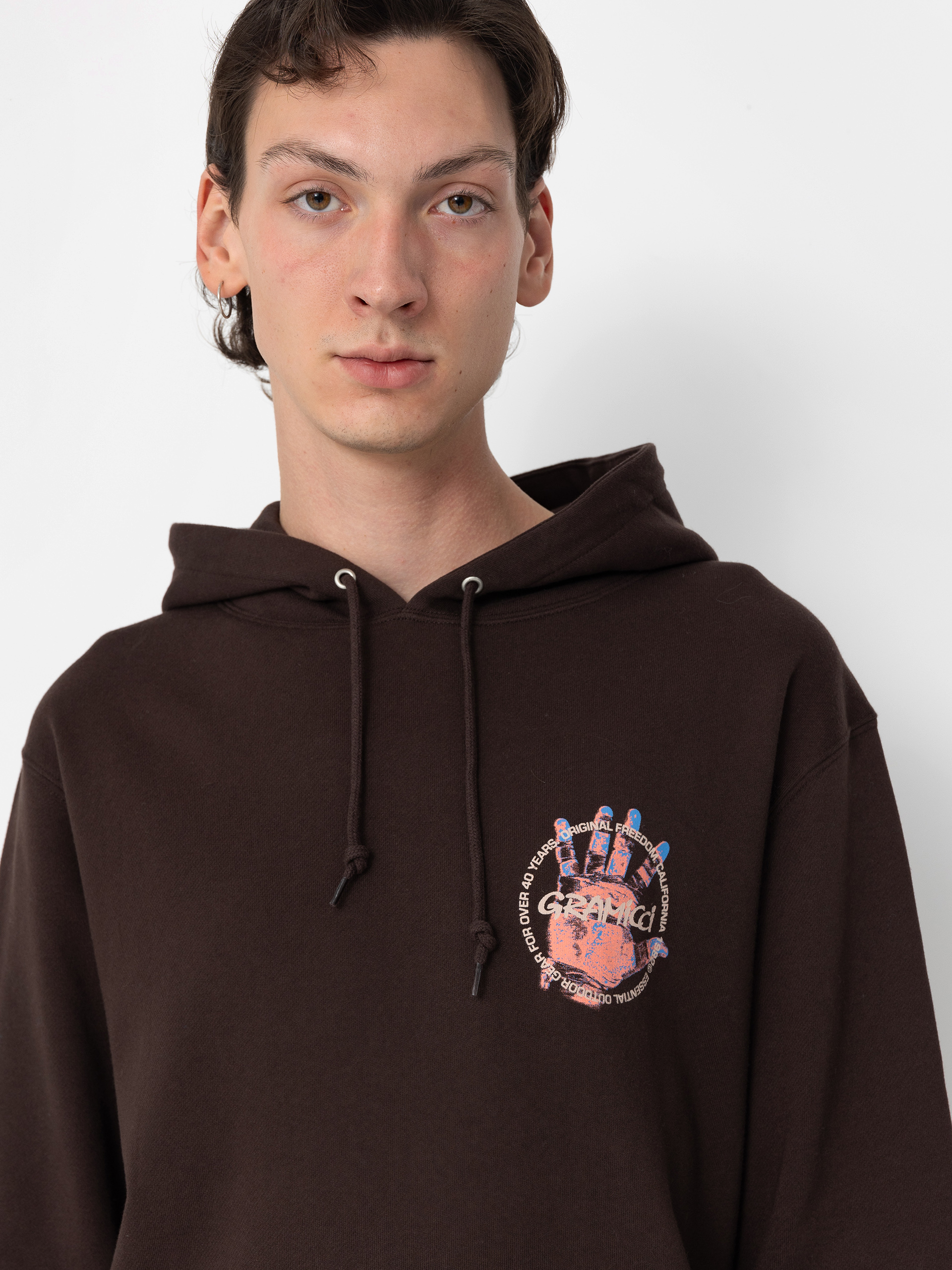 Худі Gramicci Climber’S Hand HD (dark brown)