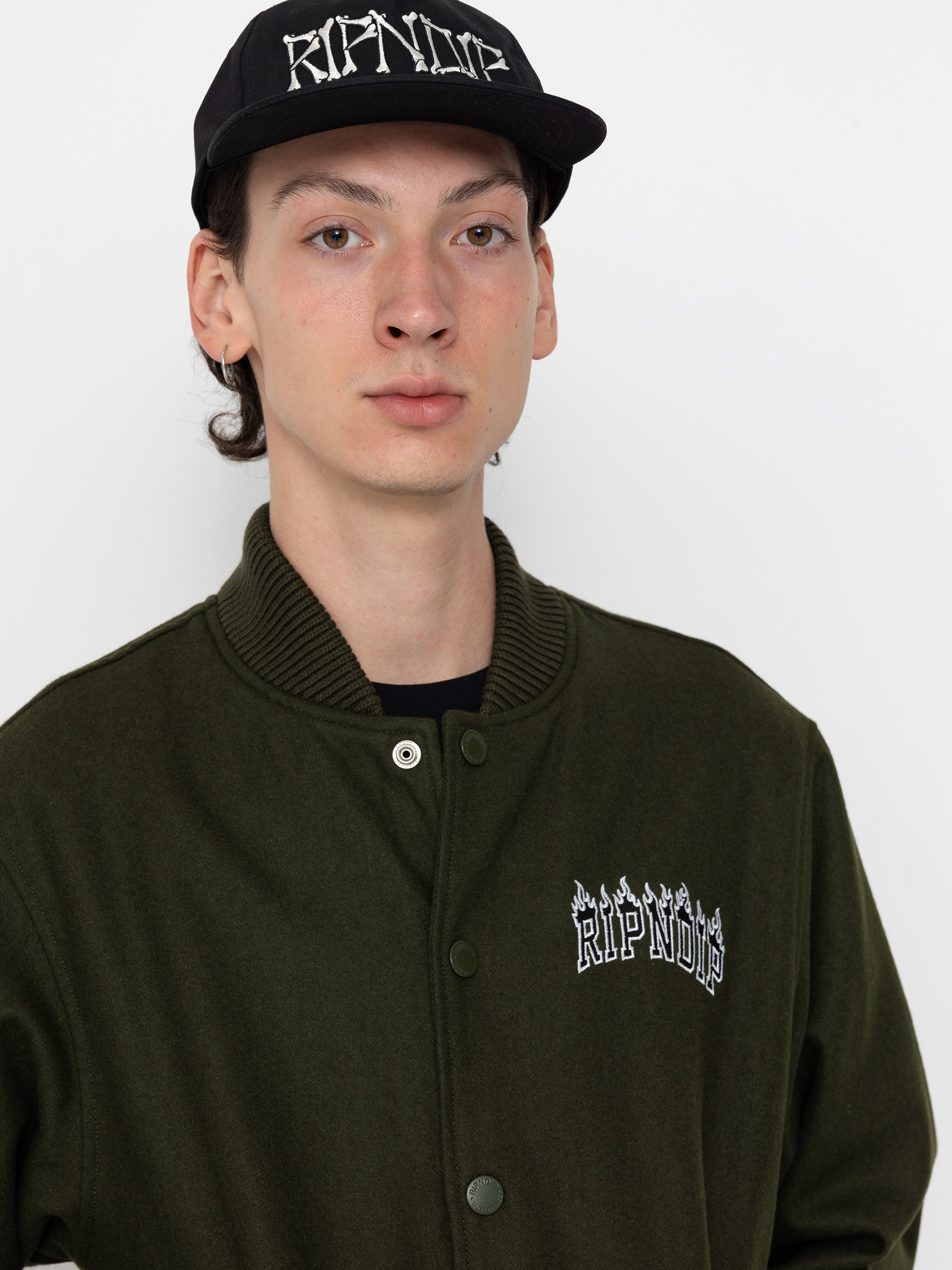 Куртка RipNDip Fire Spirit Varsity (light forest)