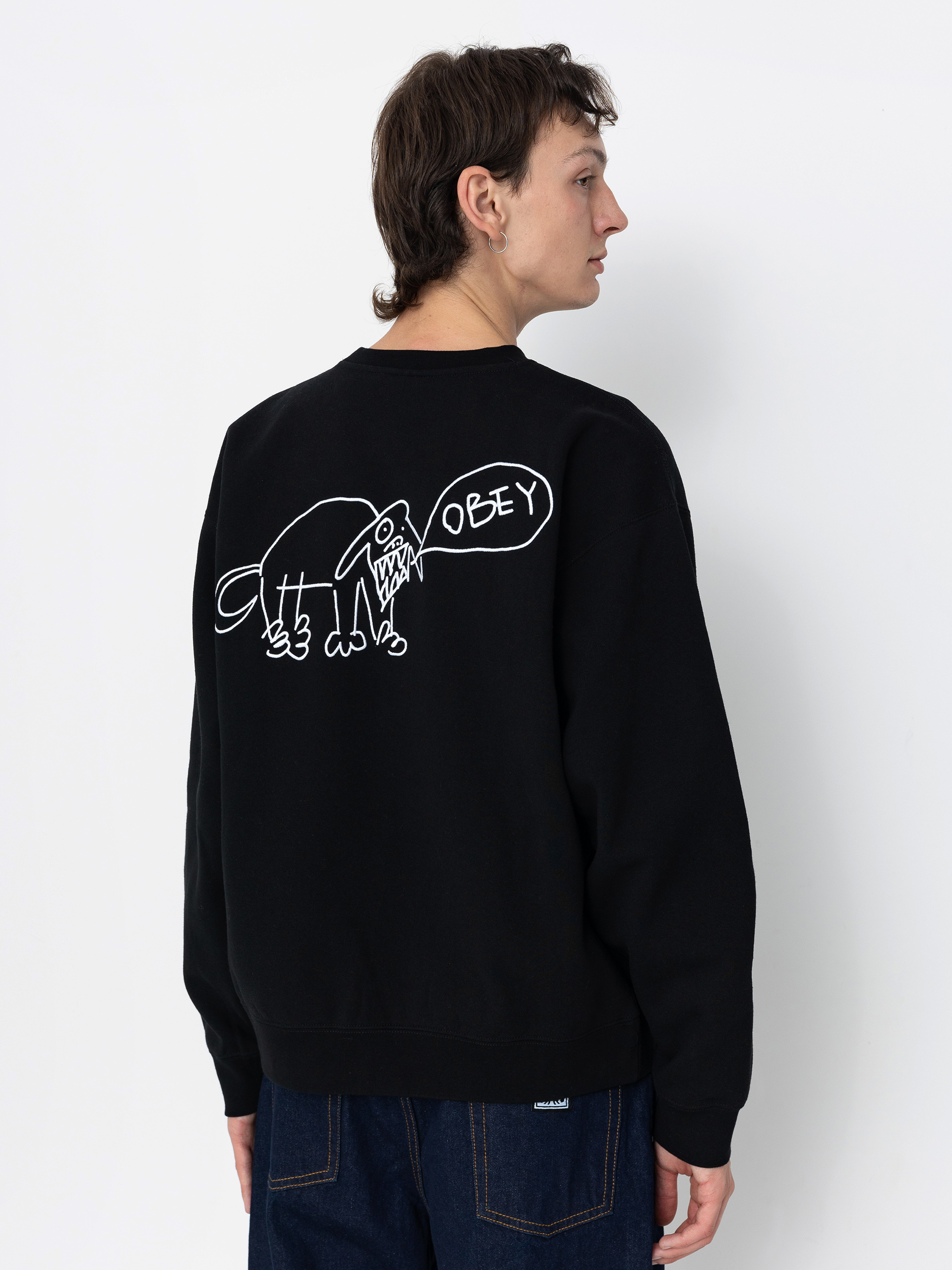 Світшот OBEY Dog Doodle (black)