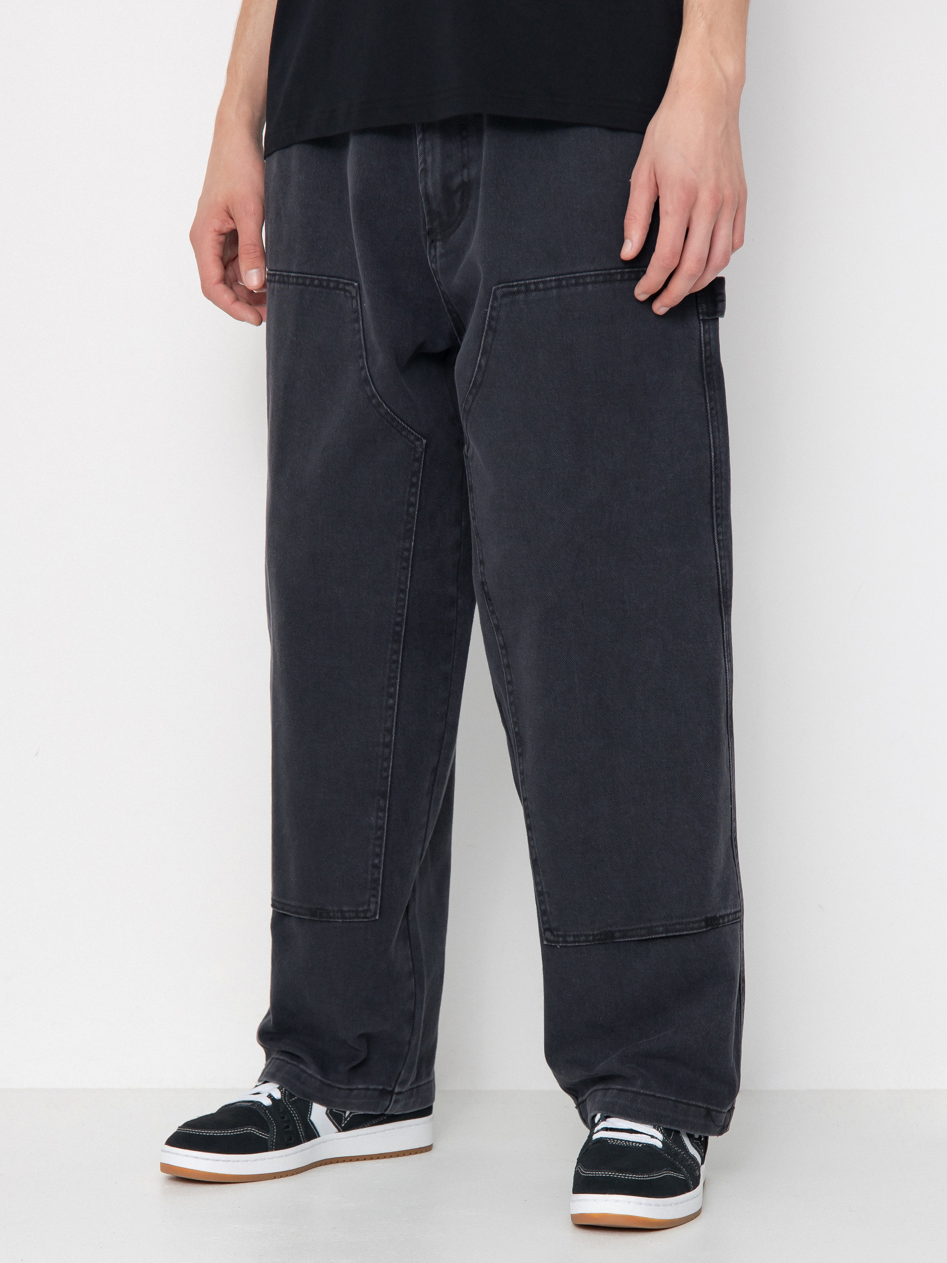 Штани OBEY Bigwig Denim Carpenter (black faded wash)