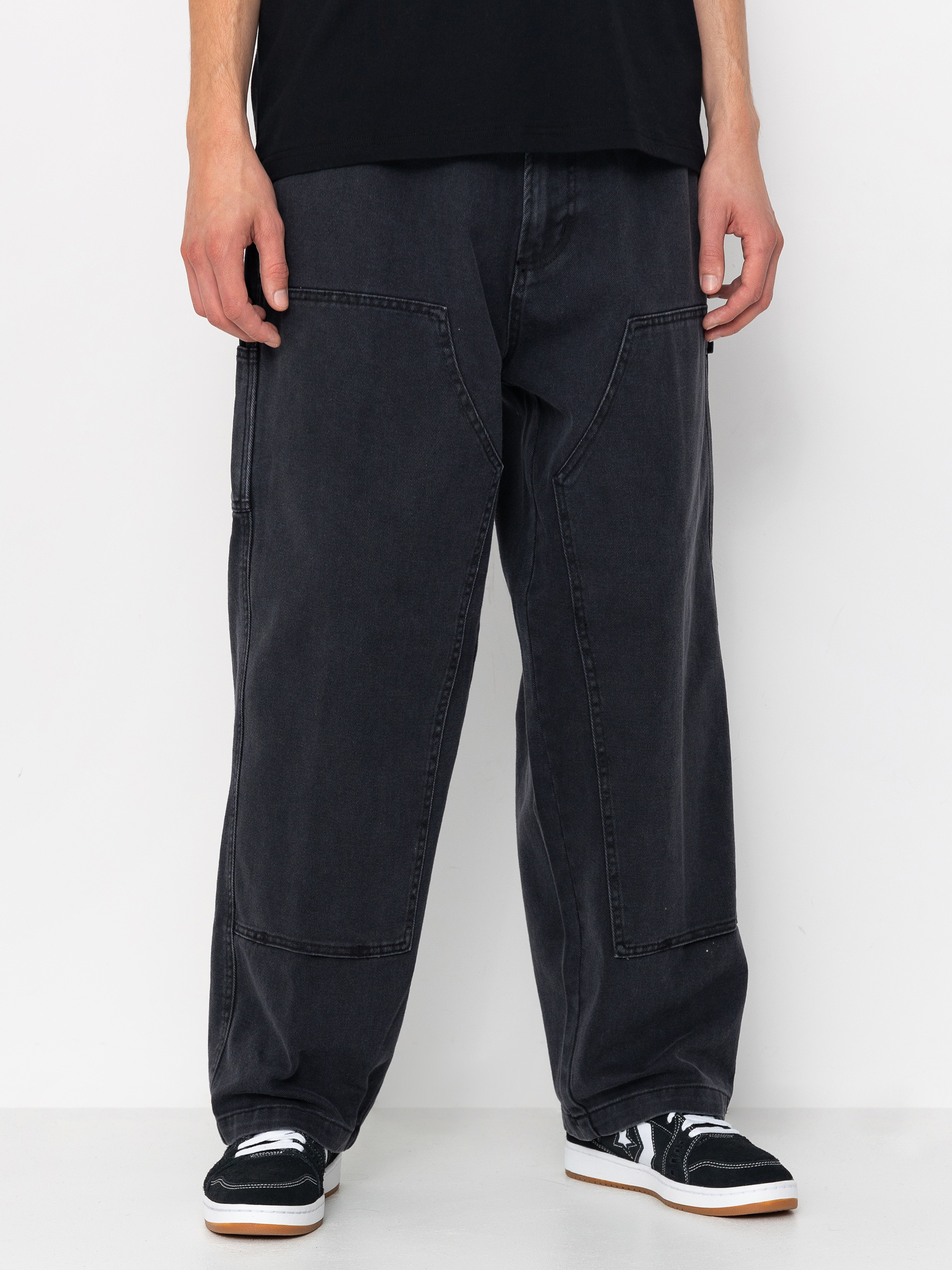 Штани OBEY Bigwig Denim Carpenter (black faded wash)