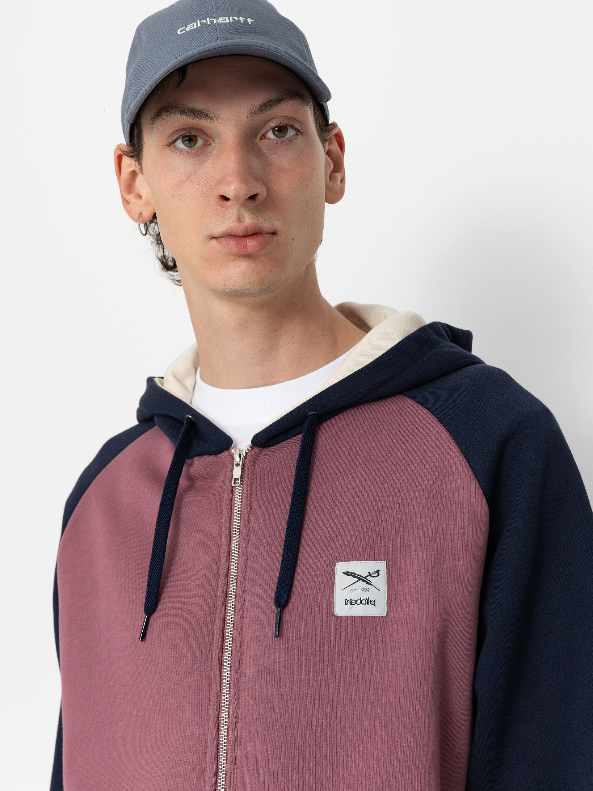 Худі Iriedaily De College 2 ZHD (navy red)