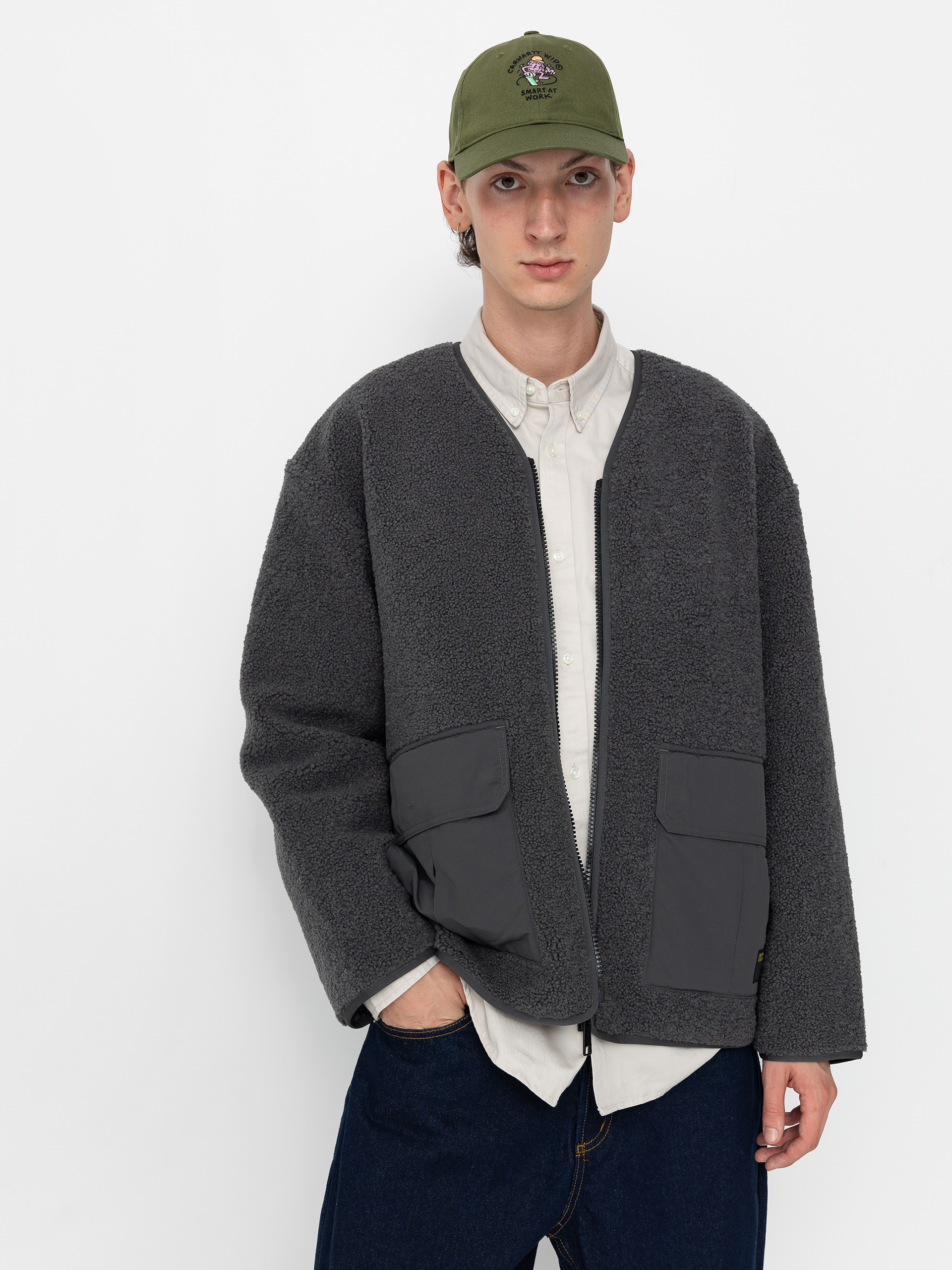 u041au0443u0440u0442u043au0430 Carhartt WIP Devin Liner (graphite/graphite)