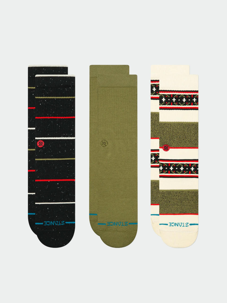  Шкарпетки Stance Greetings 3 Pack Crew (black)