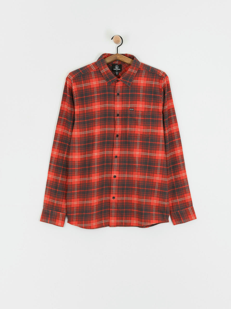 Сорочка Volcom Caden Plaid Ls (bright red)