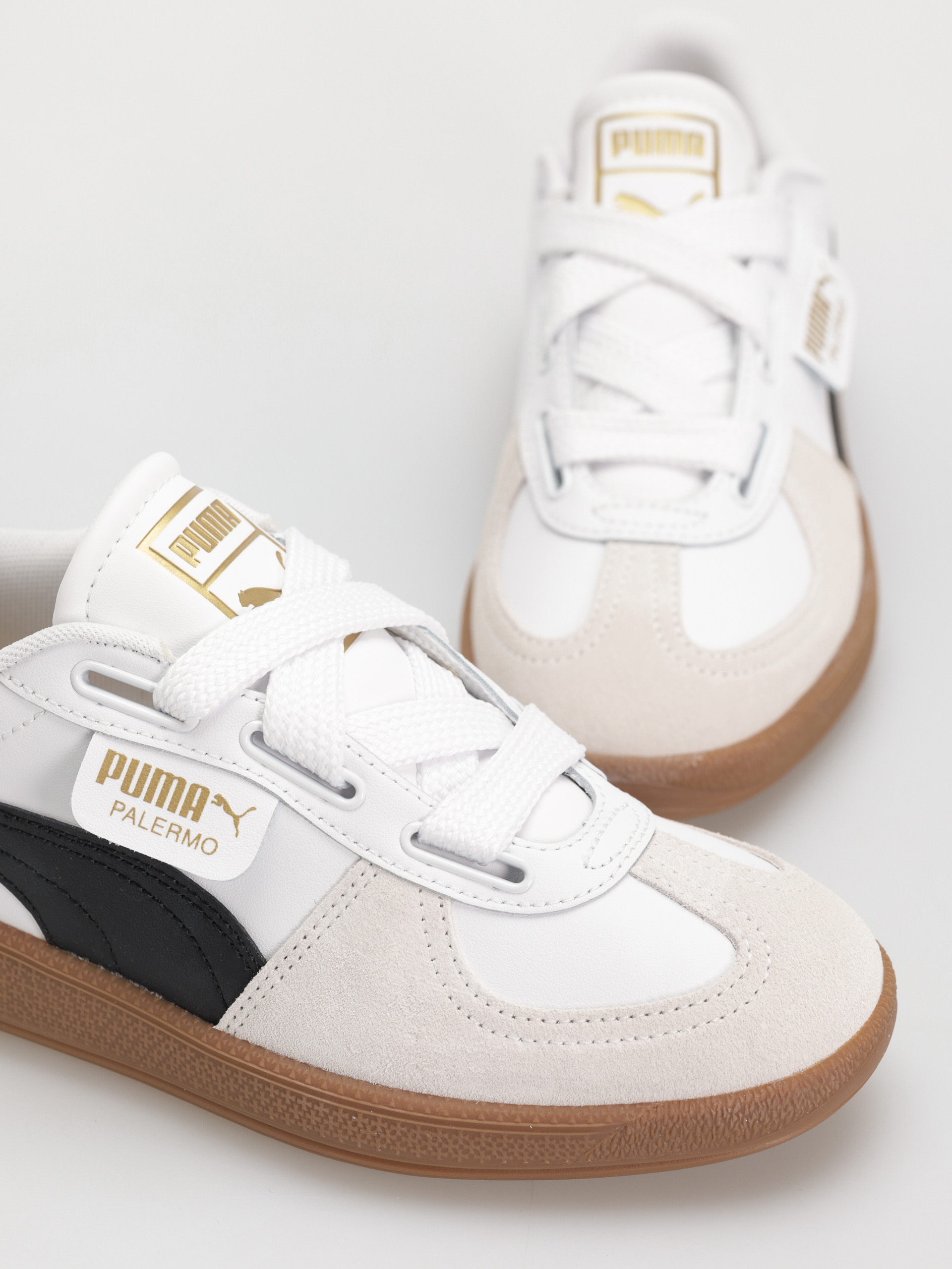 Взуття Puma Palermo Wide Lace SD (puma white puma black)