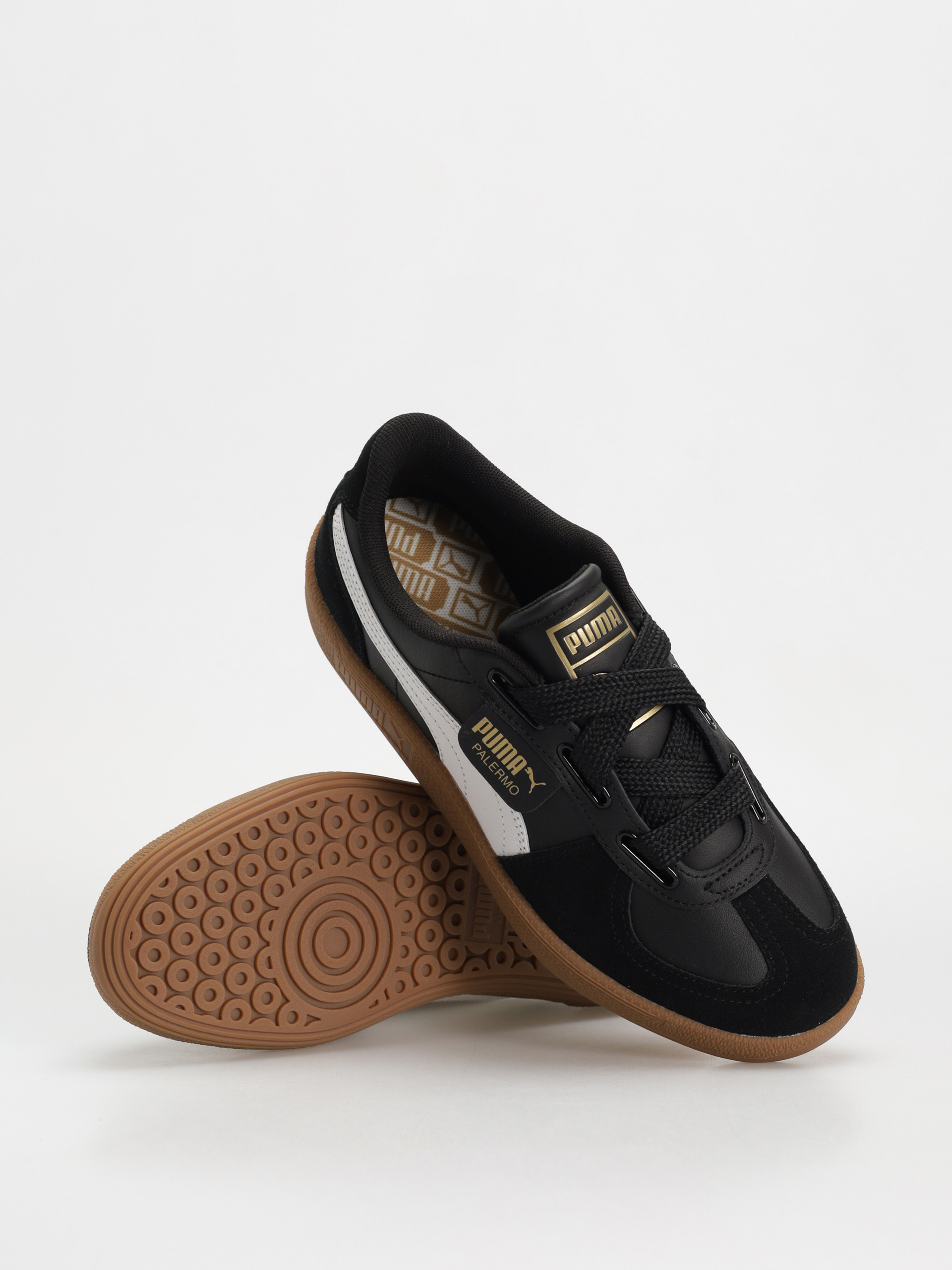 Взуття Puma Palermo Wide Lace SD - чорний (puma black puma white)