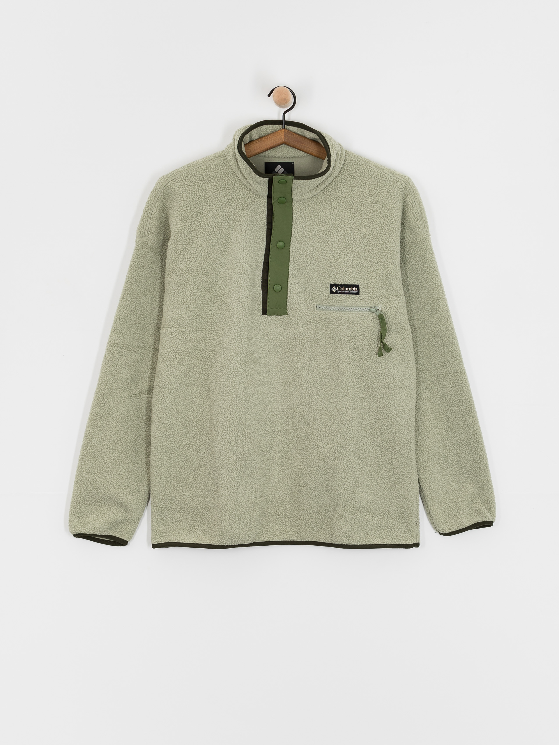 Чоловічий Флісовий светр Columbia Helvetia II Half Snap (safari)