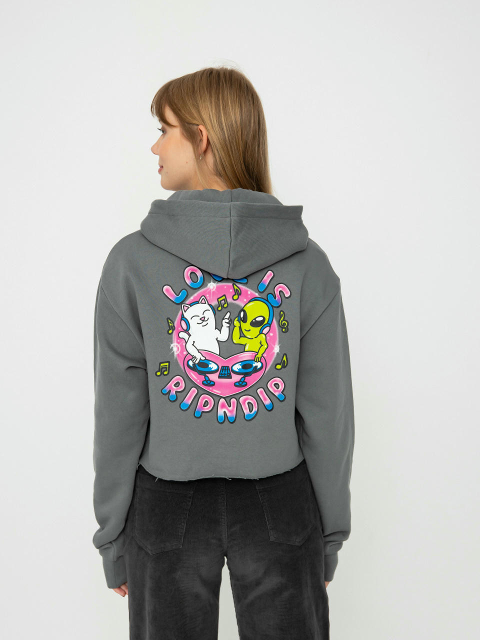 Худі RipNDip Love Is Ripndip Cropped HD (charcoal)