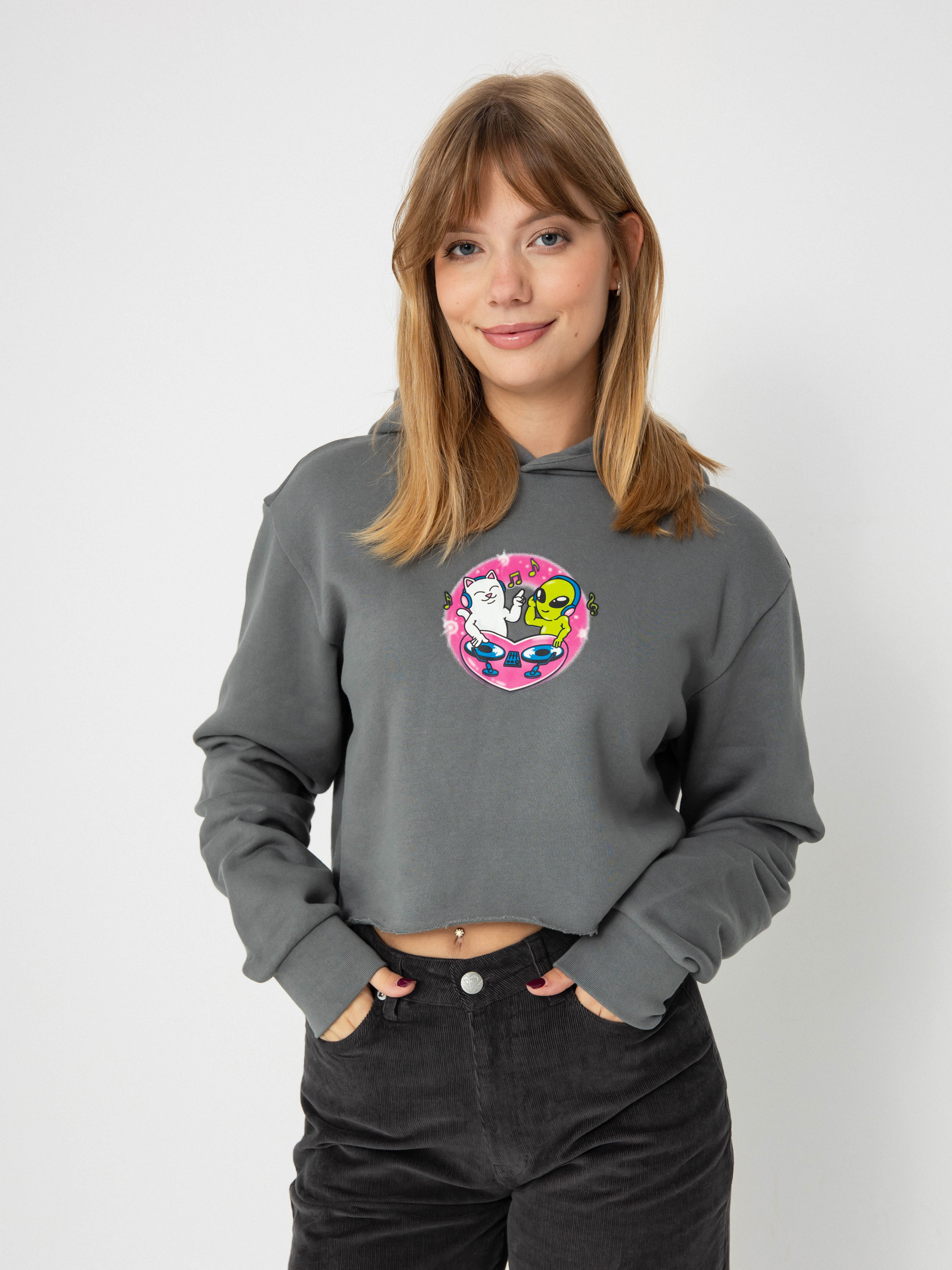 Худі RipNDip Love Is Ripndip Cropped HD (charcoal)