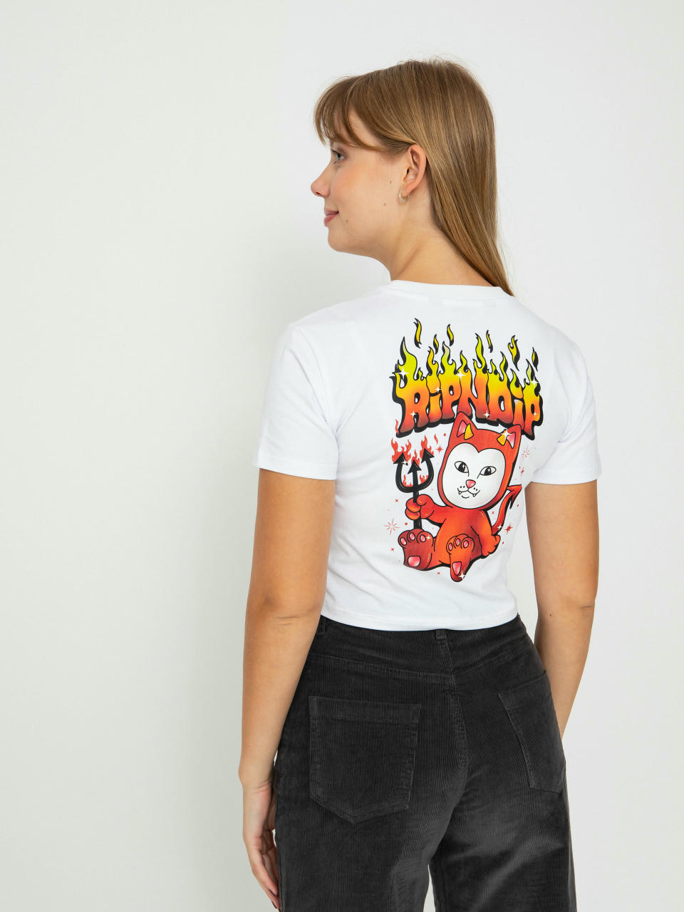 Футболка RipNDip Scary Cute Cropped Baby Wmn (white)