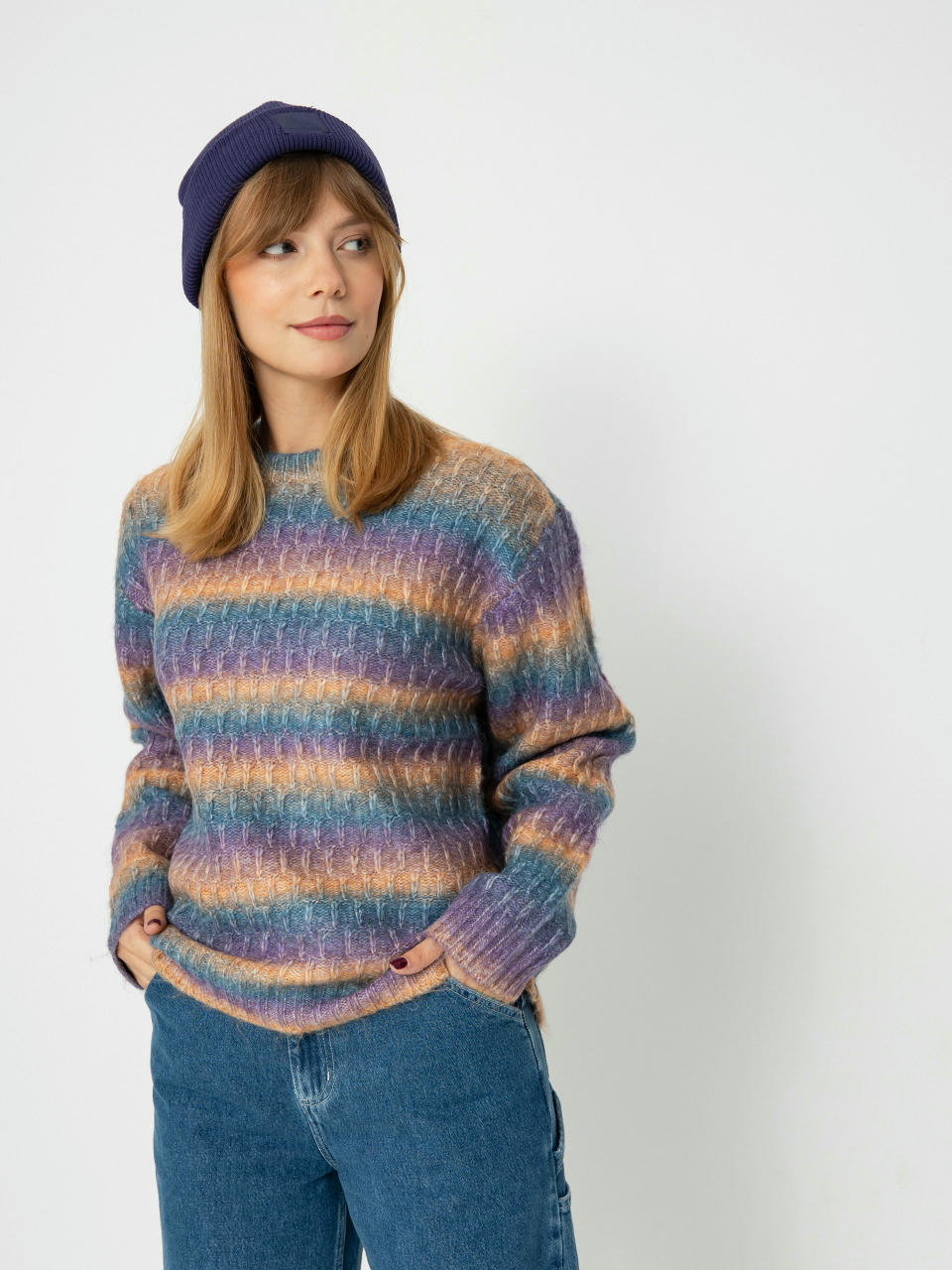 Светр OBEY Daytrip Crew Sweater Wmn (purple multi)