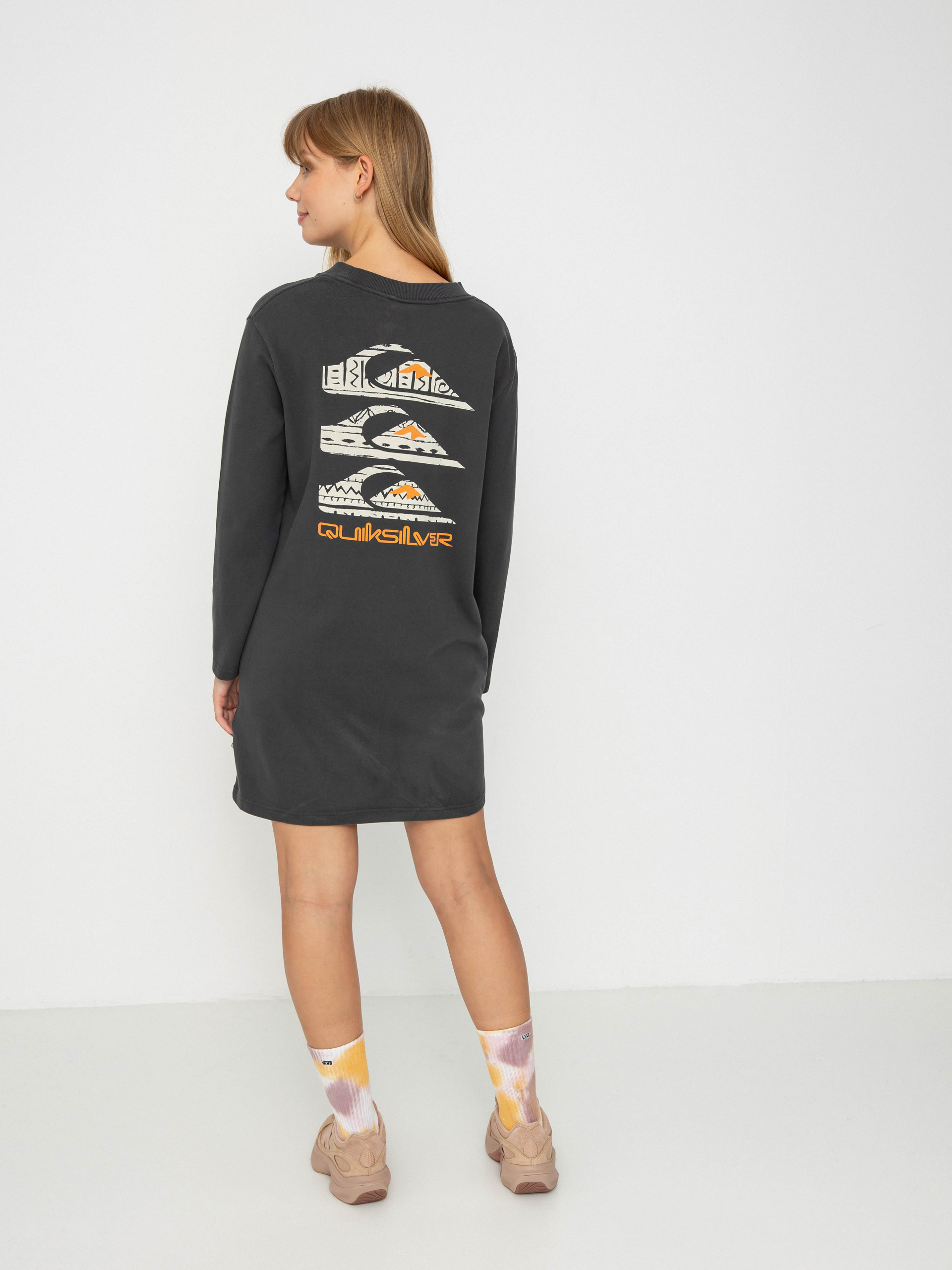 Лонгслів Quiksilver Uni Ls Tee Dress Wmn (tarmac)