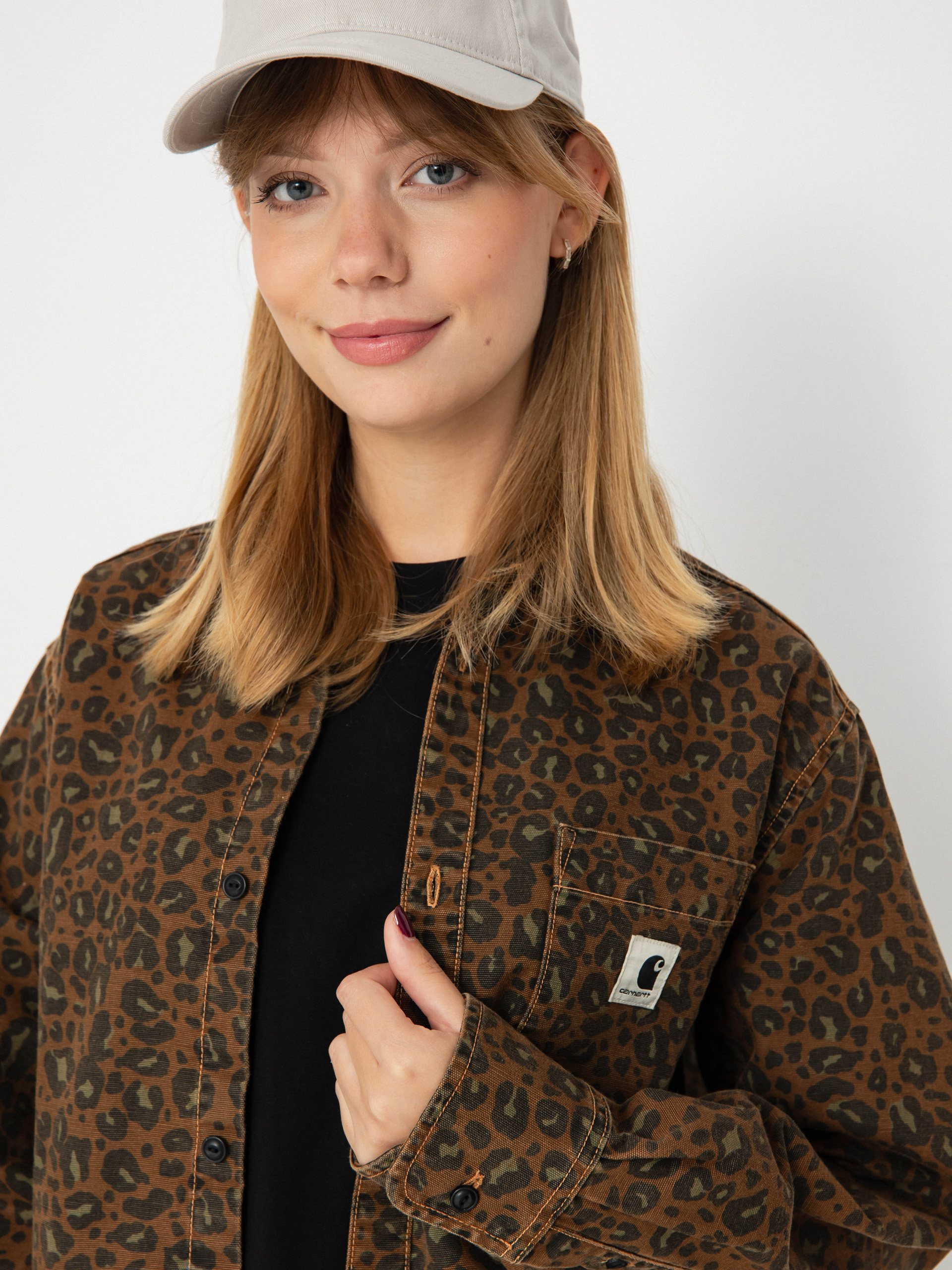 Сорочка Carhartt WIP Leo Wmn (camo leo/tamarind/tamarind)