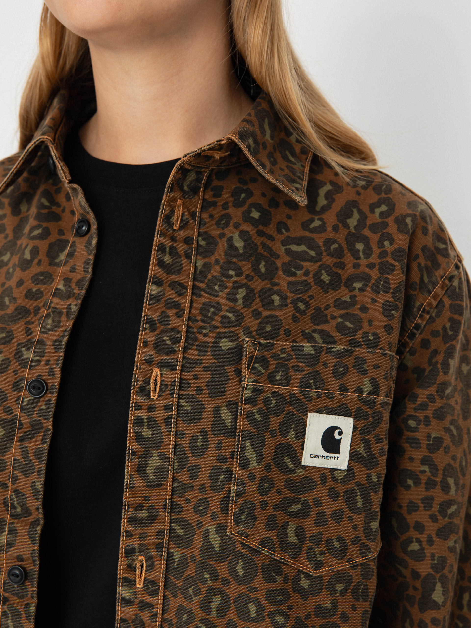 Сорочка Carhartt WIP Leo Wmn (camo leo/tamarind/tamarind)
