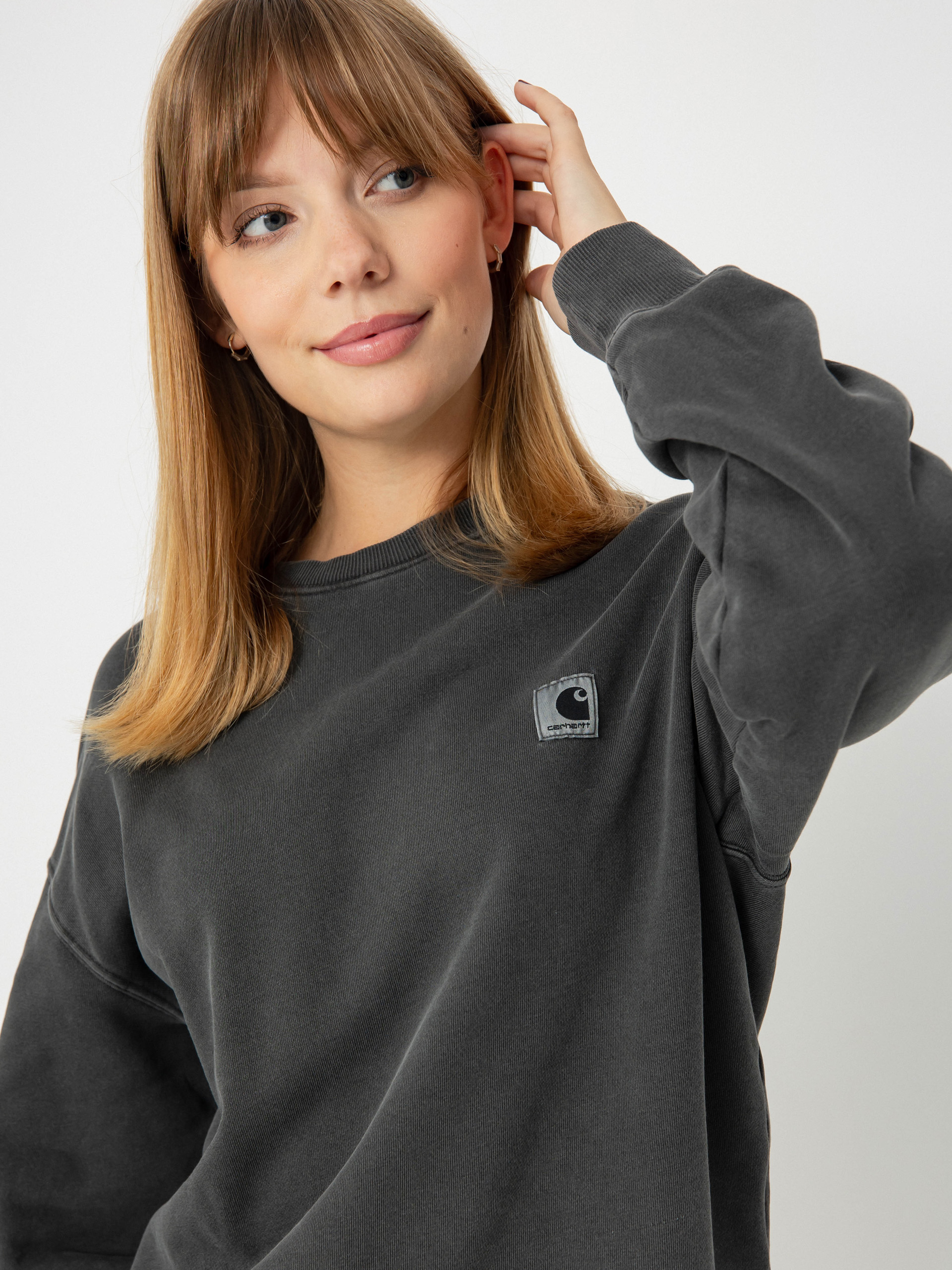 Світшот Carhartt WIP Nelson Wmn (graphite)