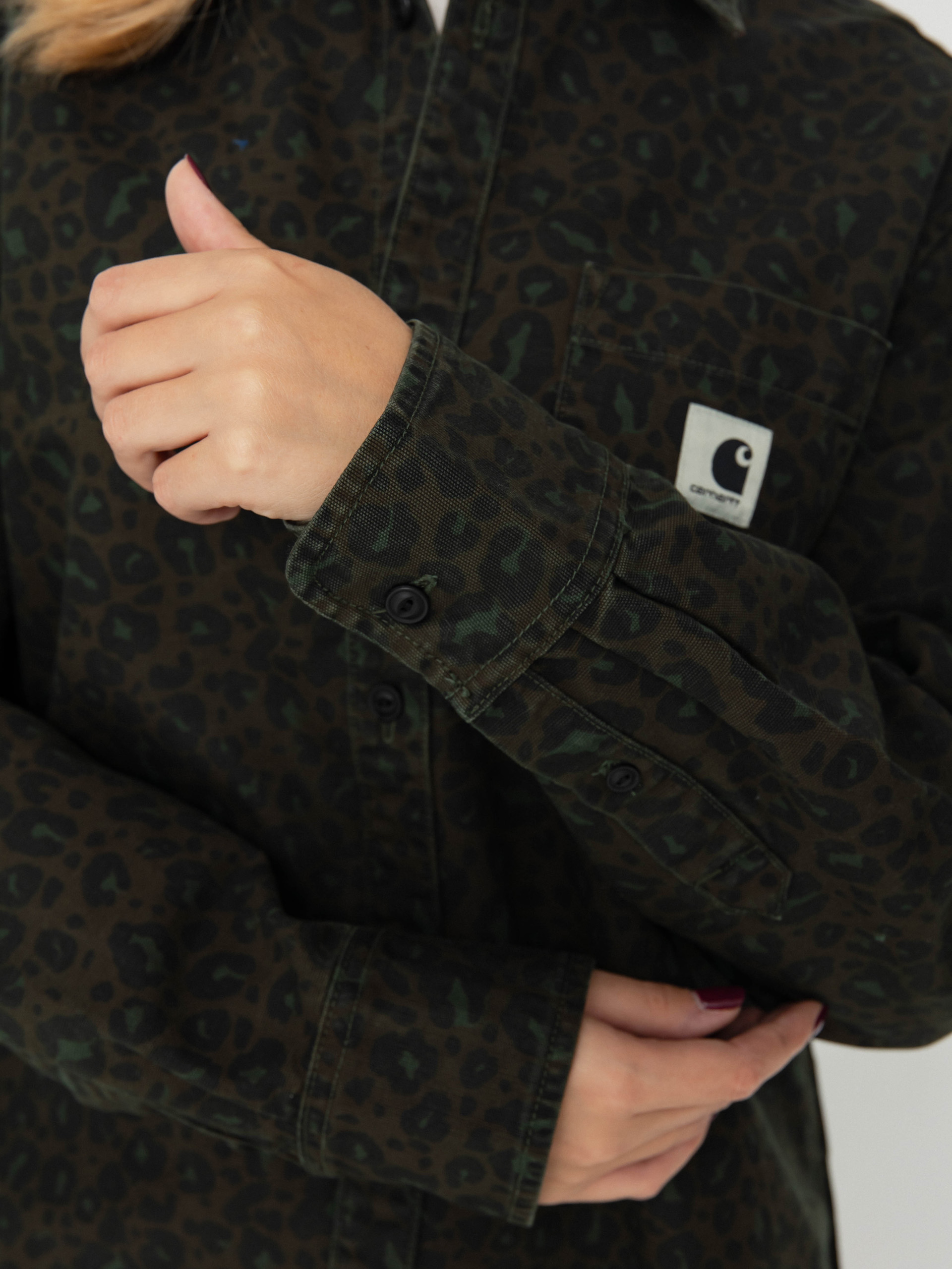 Сорочка Carhartt WIP Leo Wmn (camo leo/tamarind/office green)