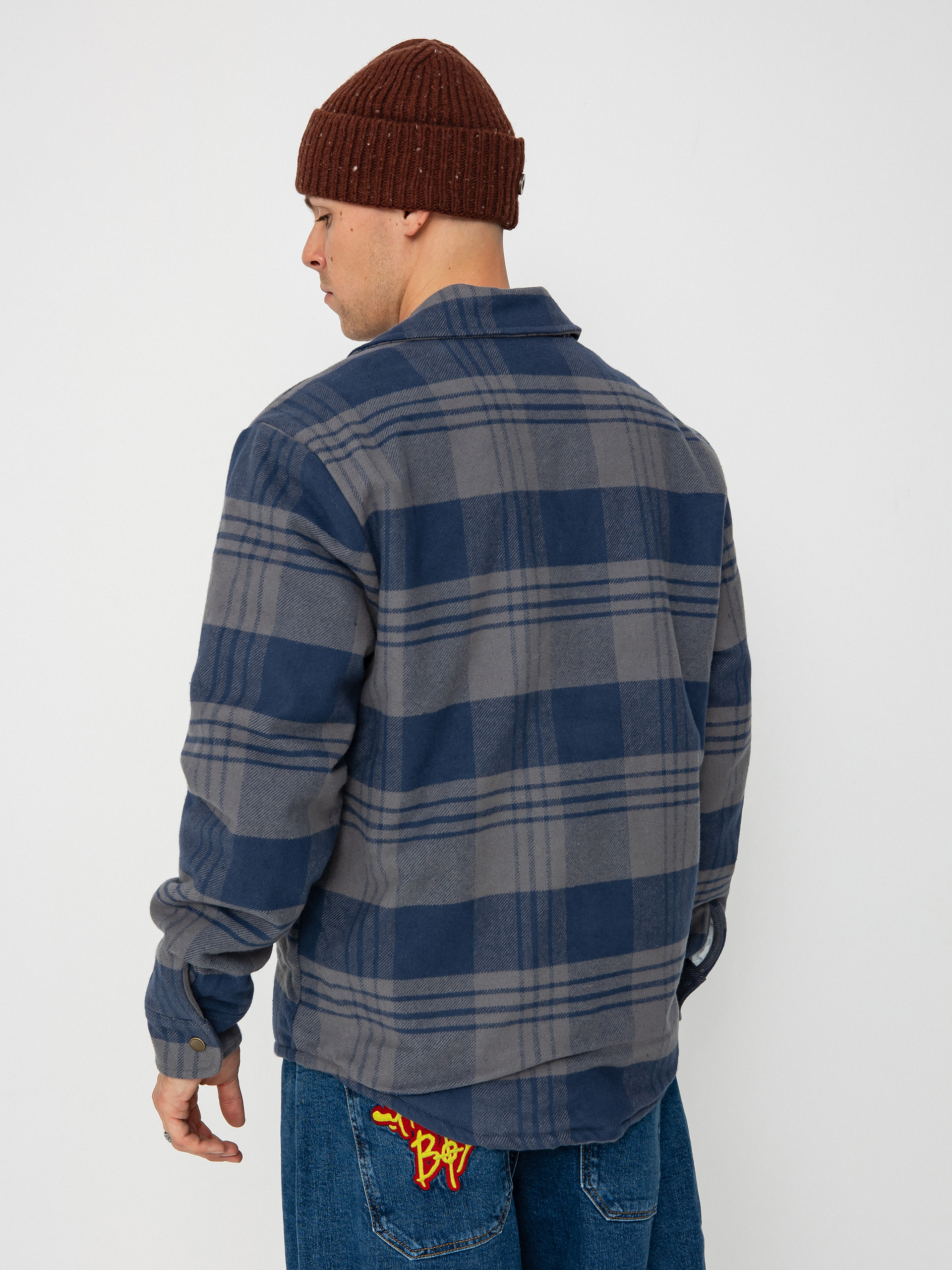 Куртка Brixton Durham Lined (washed navy/beige plaid)