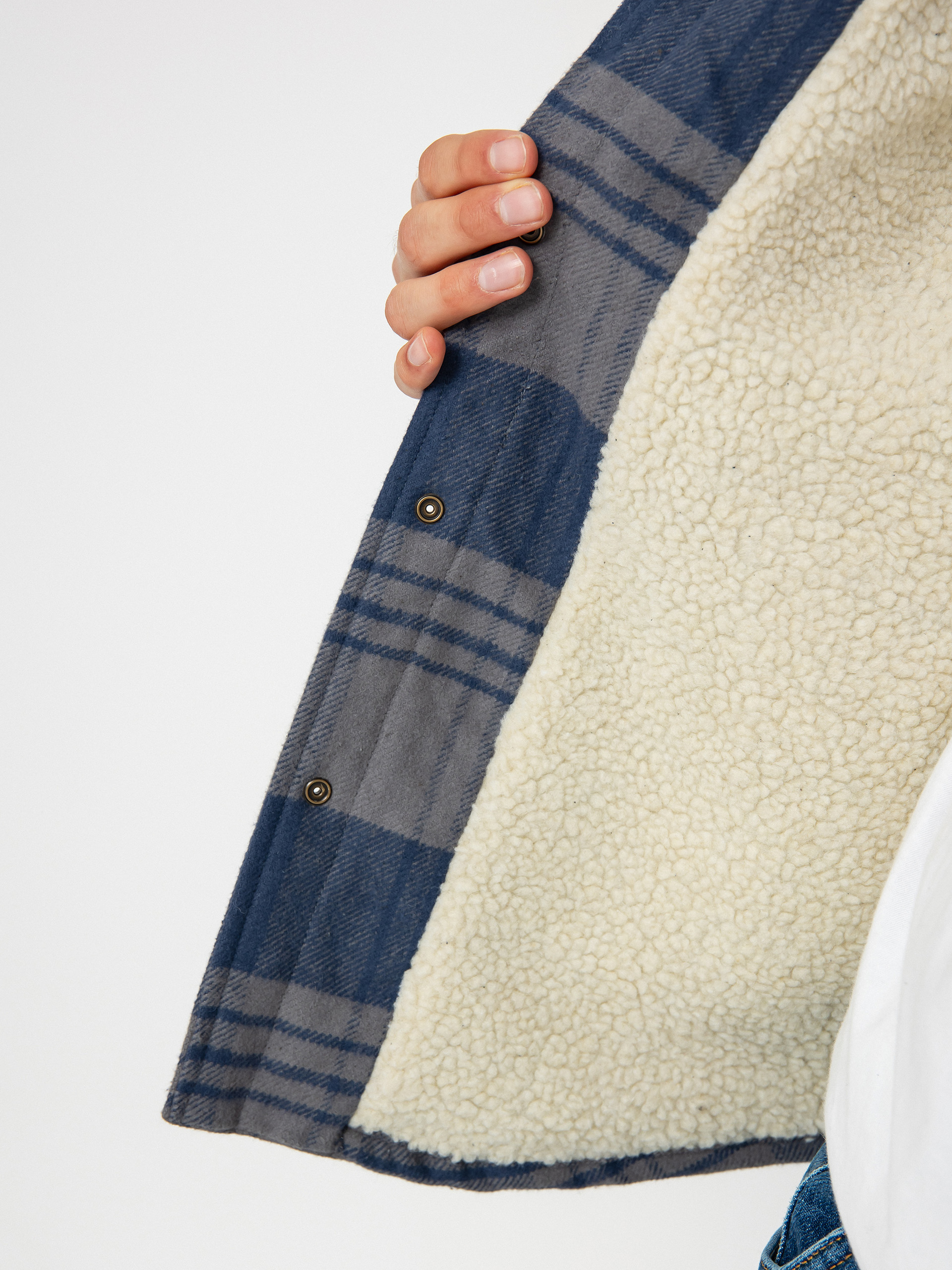 Куртка Brixton Durham Lined (washed navy/beige plaid)