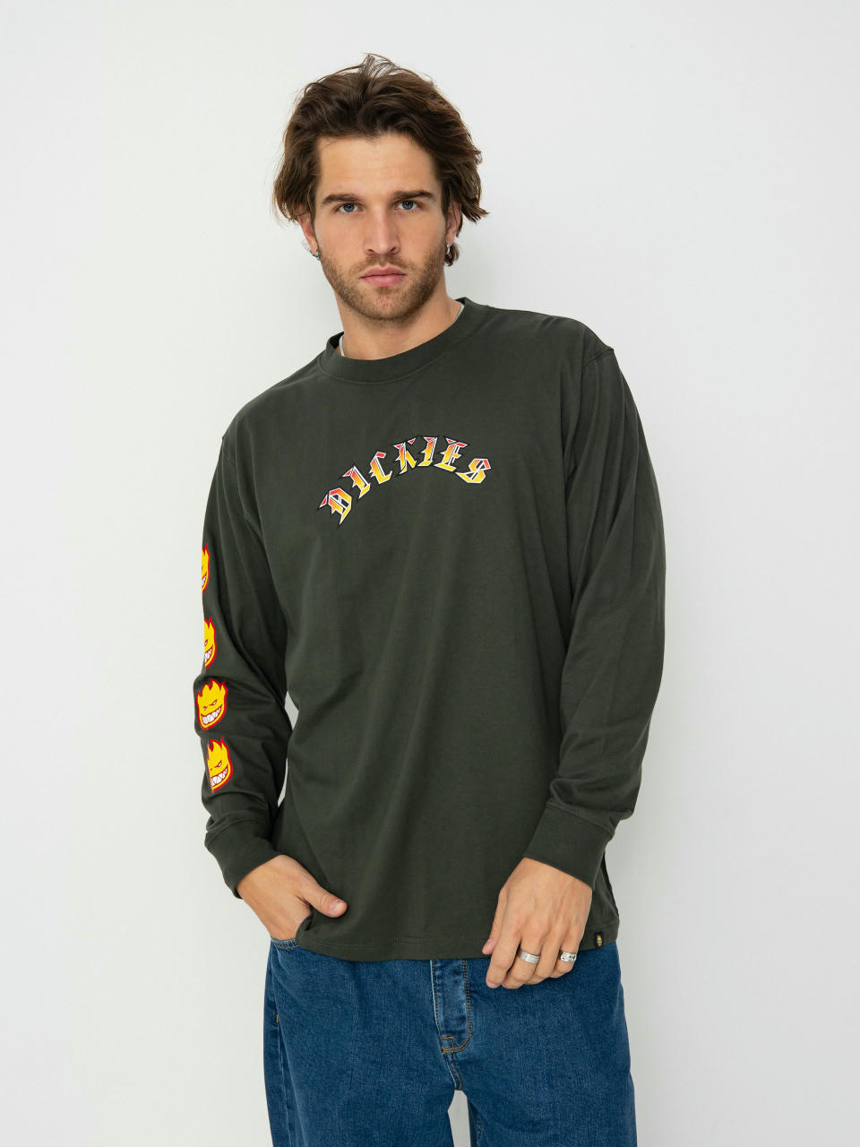 Лонгслів Dickies X Spitfire Long Sleeve (olive green)