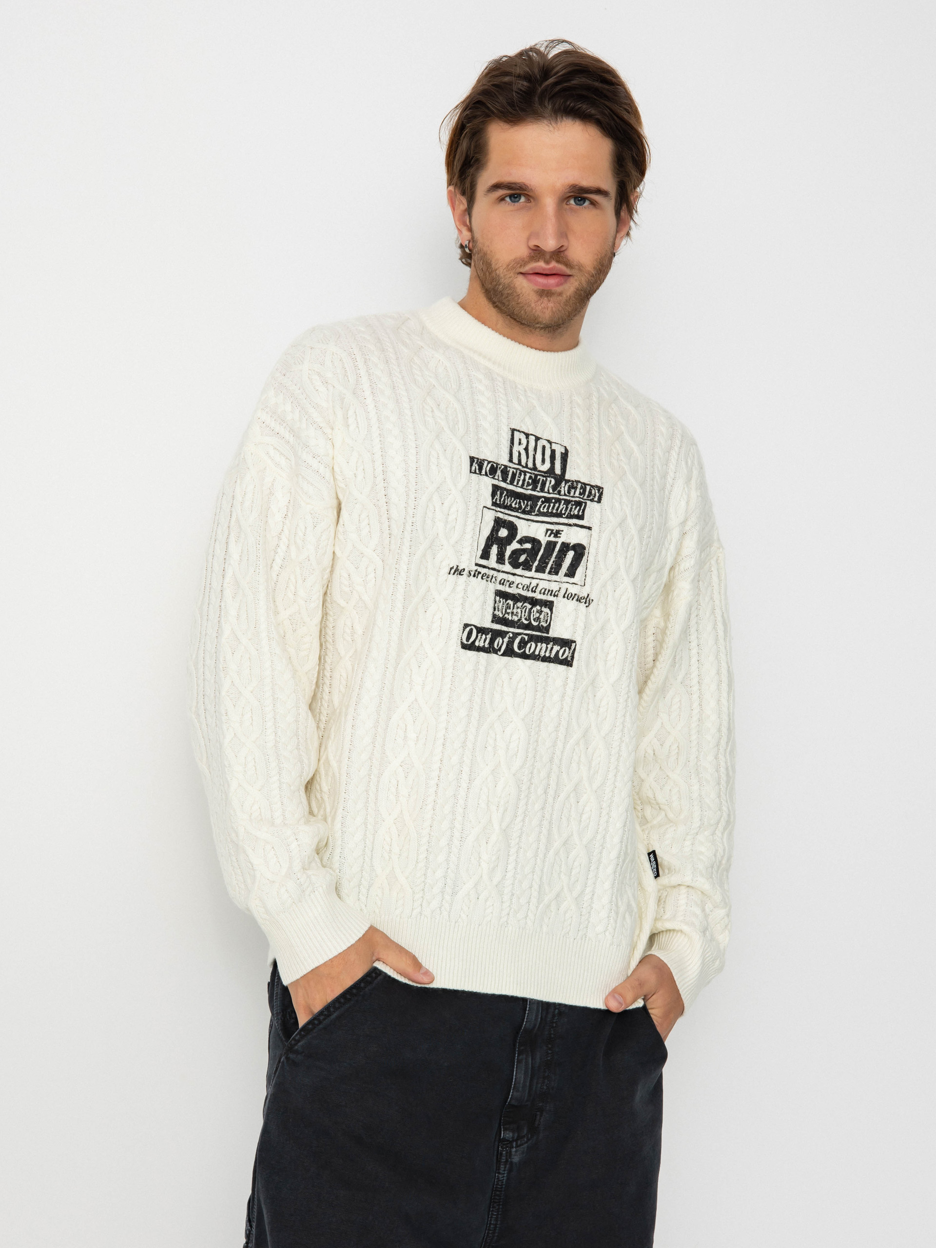 Светр Wasted Paris Rain Cable Knit (off white)