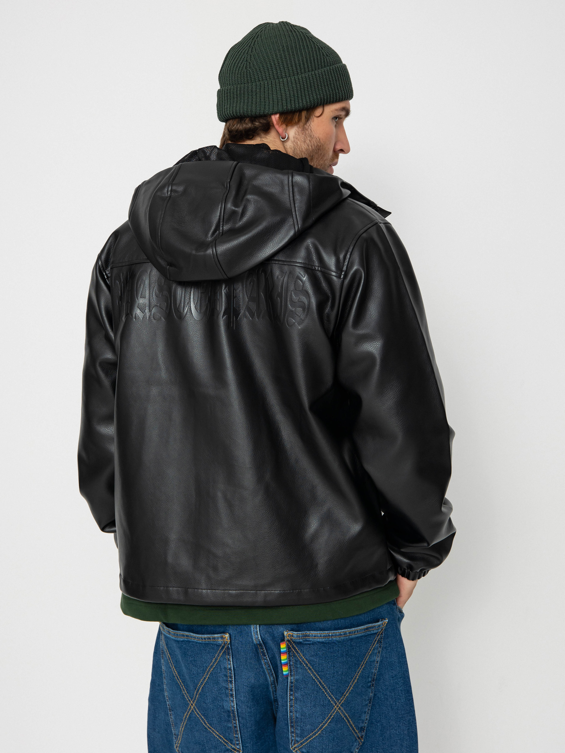 Куртка Wasted Paris Kingdom Faux Leather Windbreaker (black)