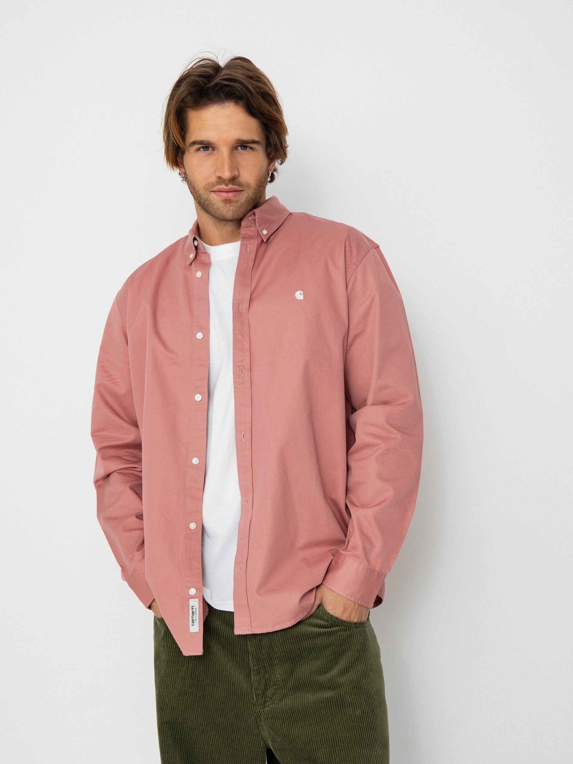 Сорочка Carhartt WIP Madison (dusty rose/wax)