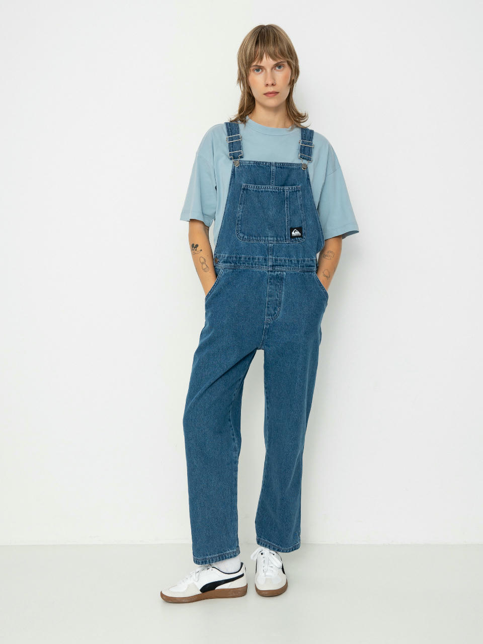 Штани Quiksilver Uni Classic Denim Dungaree Wmn (estate blue)