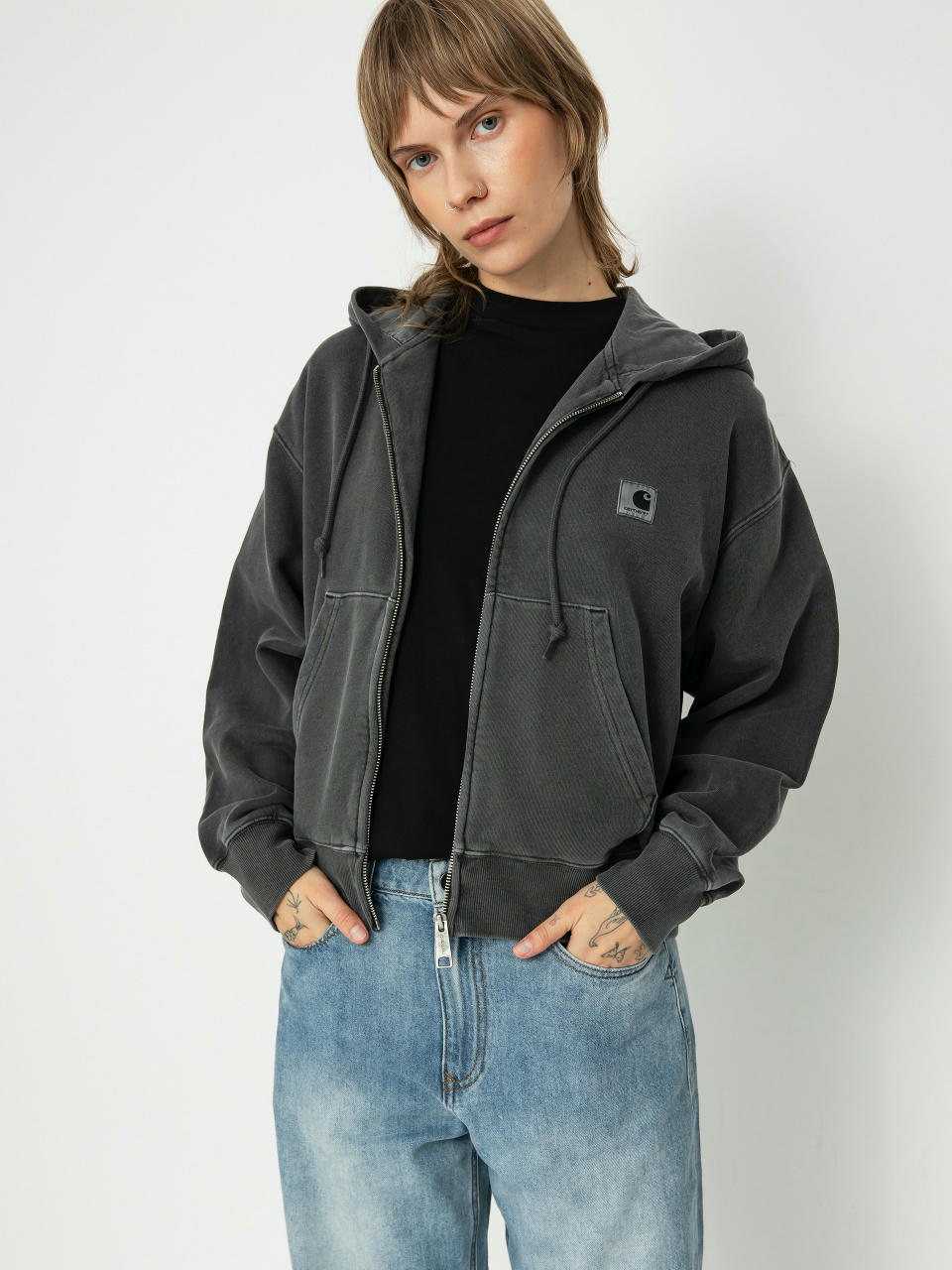 Худі Carhartt WIP Nelson ZHD Wmn (graphite)